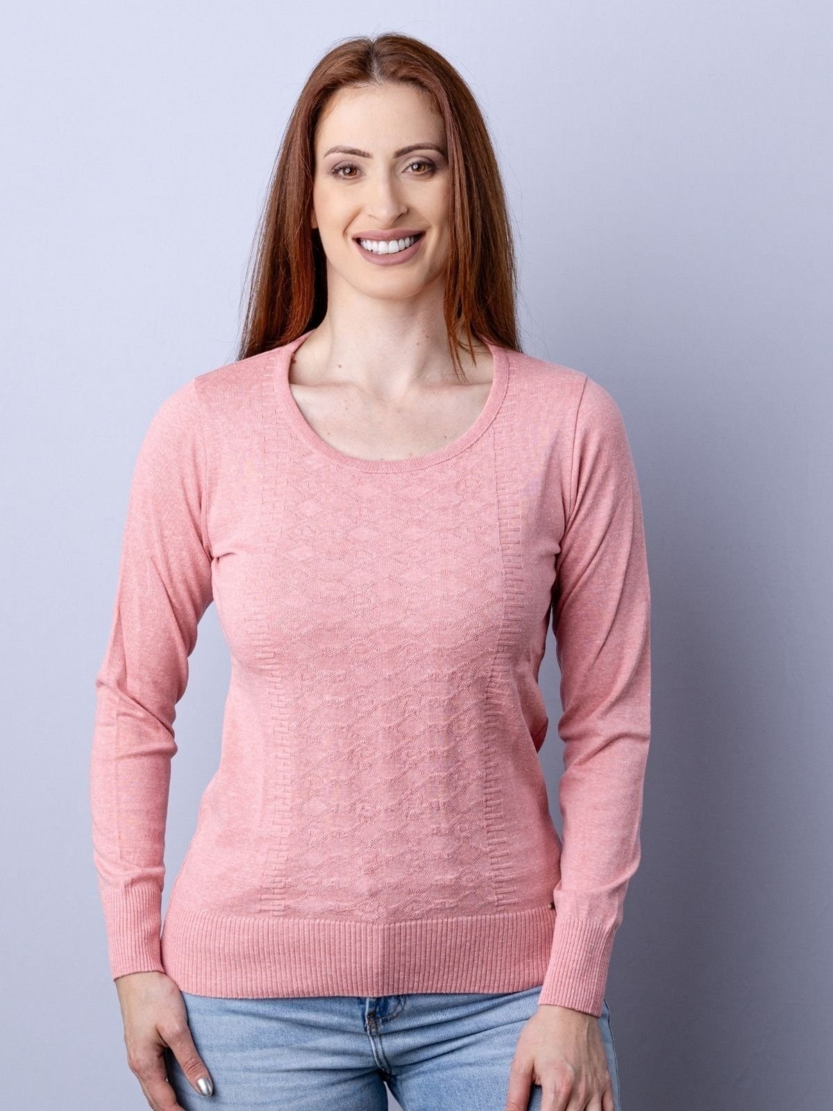 Imagem principal Blusa Com Trabalhado DLANFIORI rosa