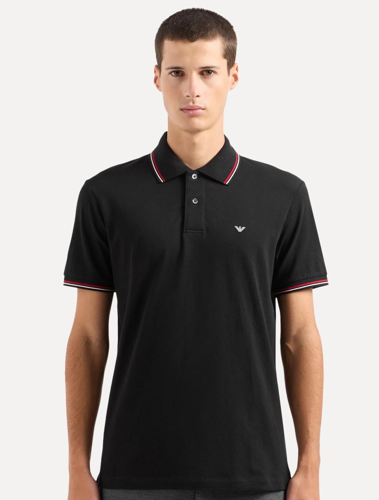 Imagem principal Polo Empório Armani Masculina Essential Friso Preta Emporio Armani preto