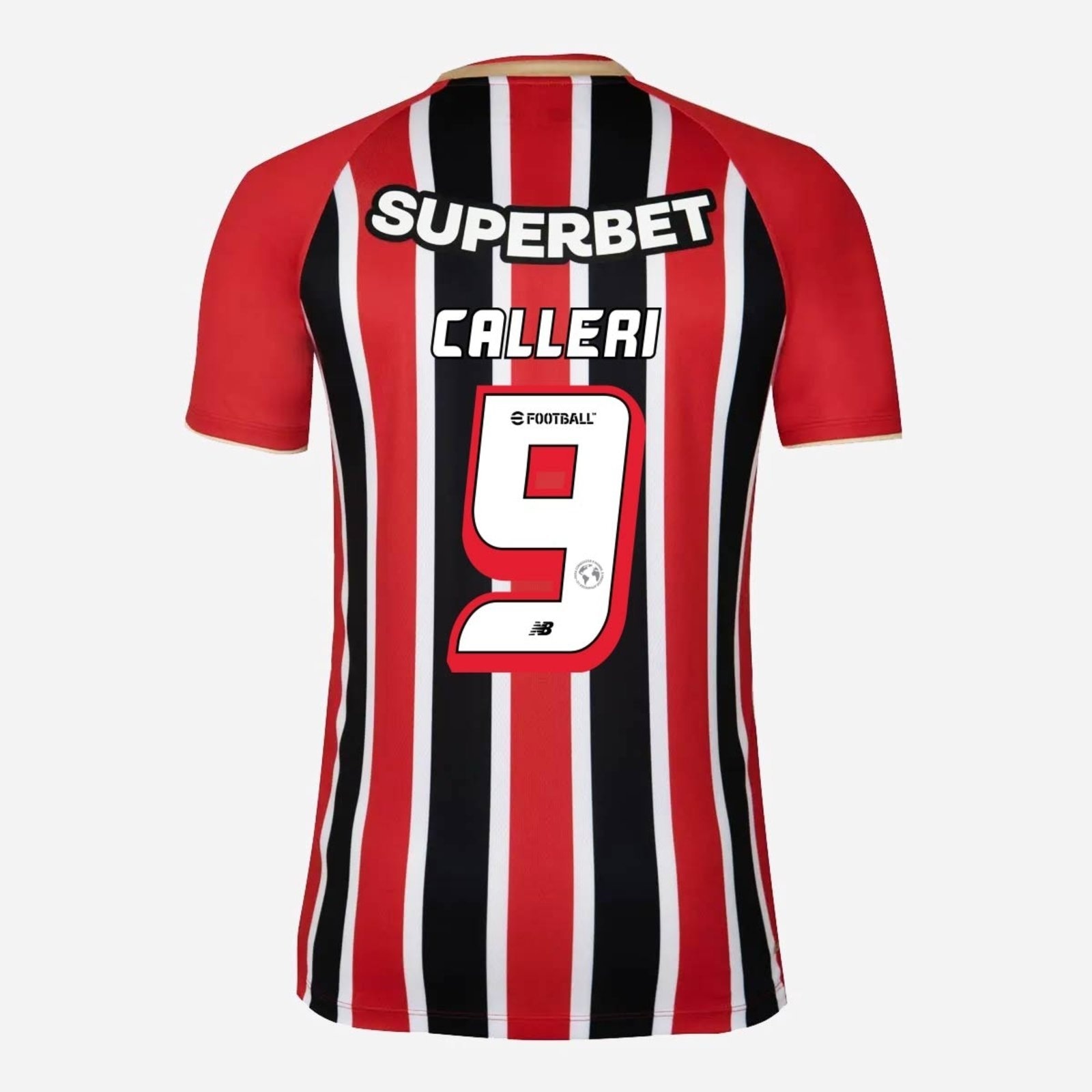 Imagem principal Camisa New Balance São Paulo II 2025 9 Calleri New Balance branco