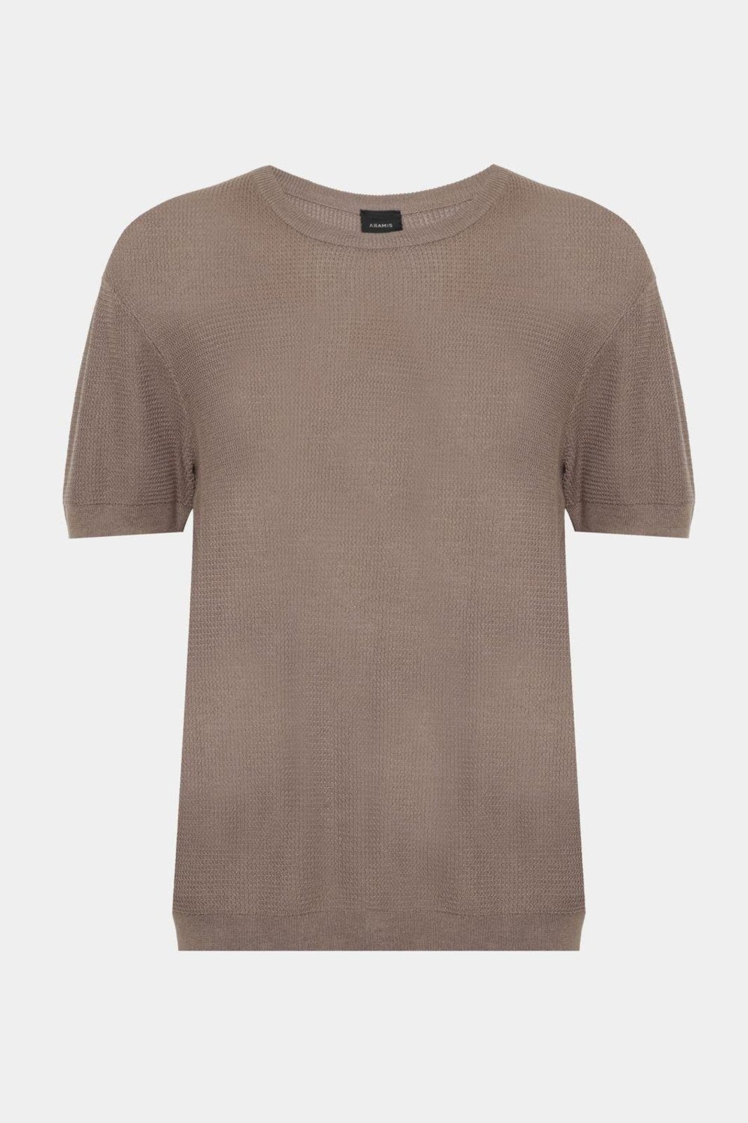 Imagem principal Tricot Aramis Manga Curta Jacquard Aramis bege