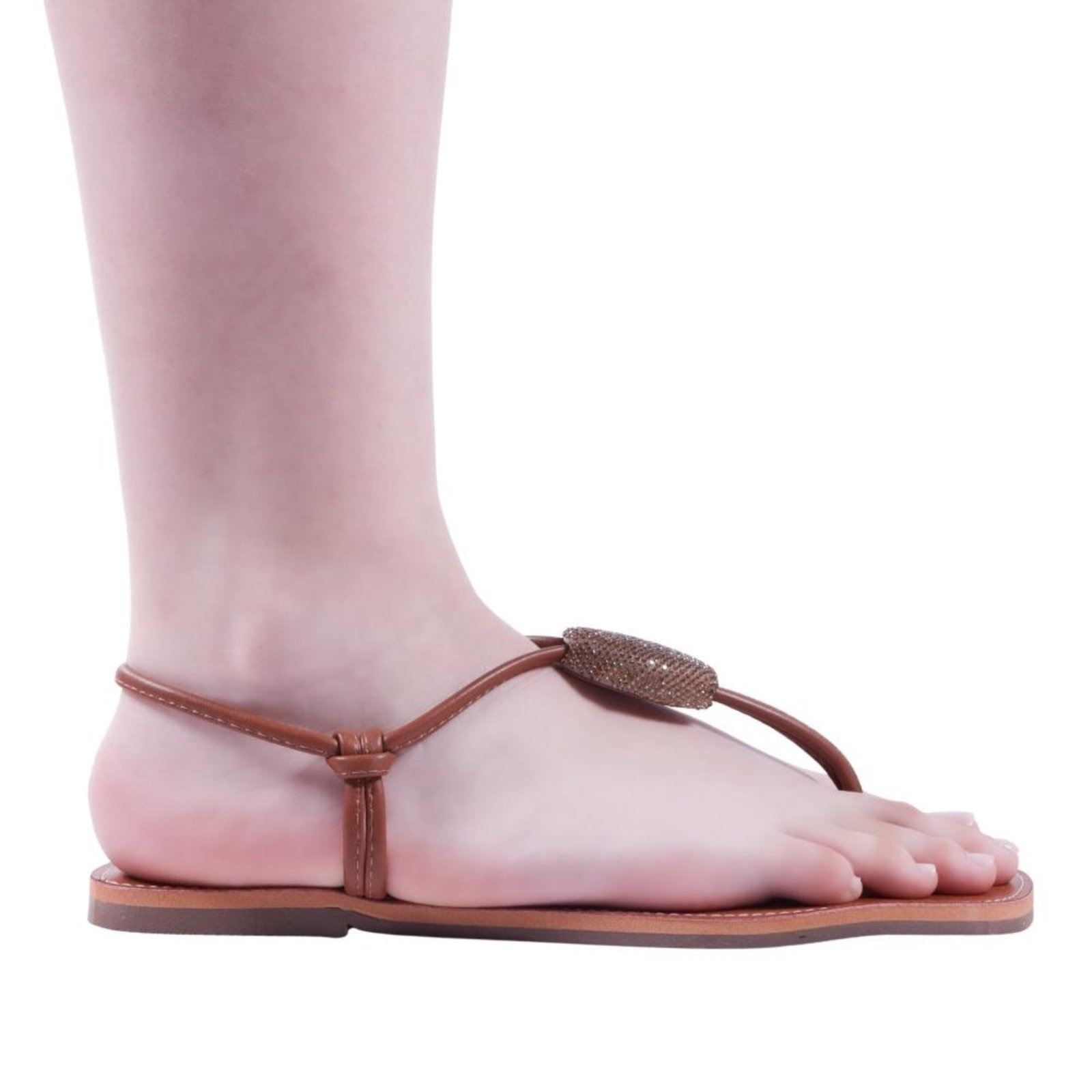 Imagem principal Sandália Feminina Rasteira Zariff 96315 Caramelo Zariff incolor