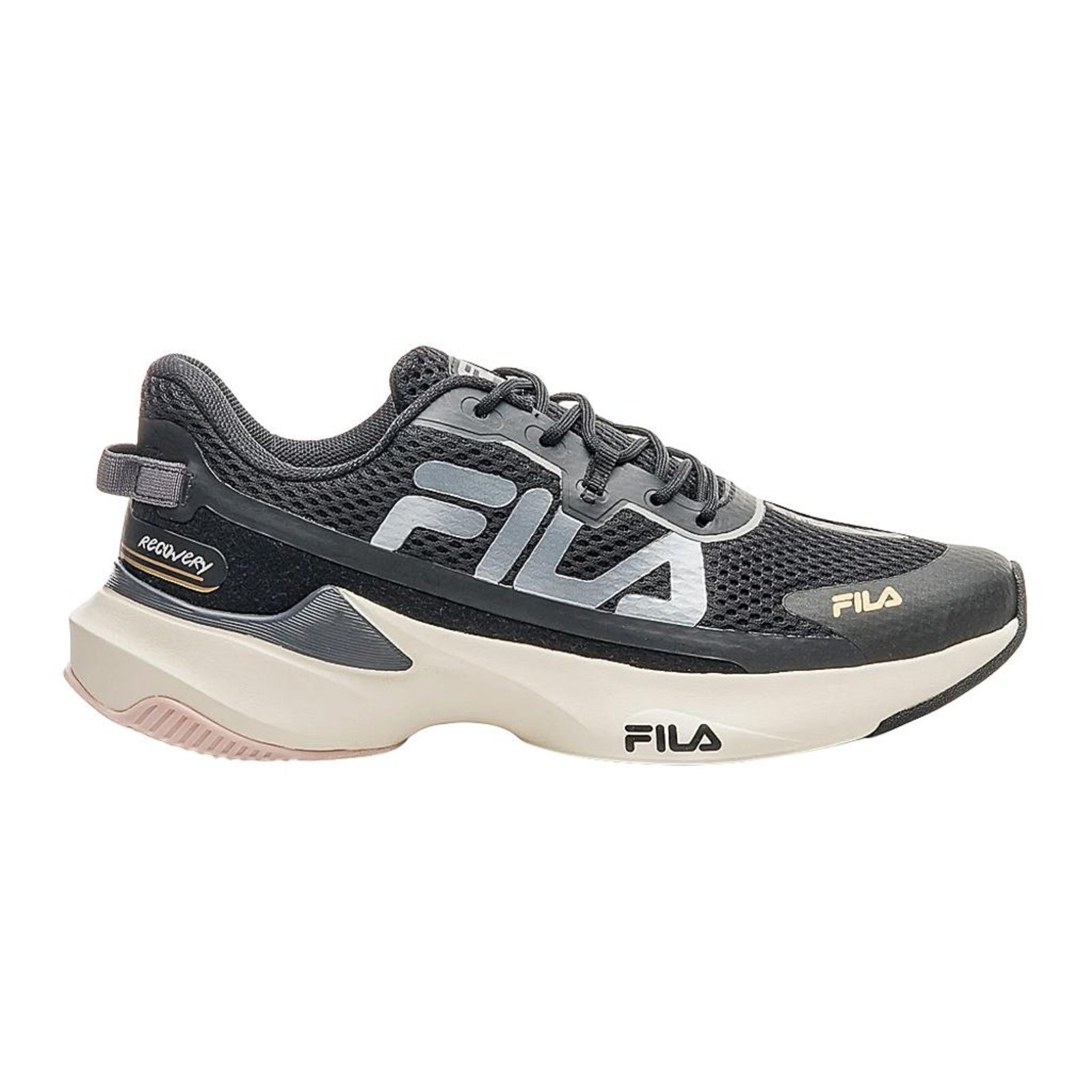 Imagem principal Tenis Fila Recovery Feminino Dourado Fila preto