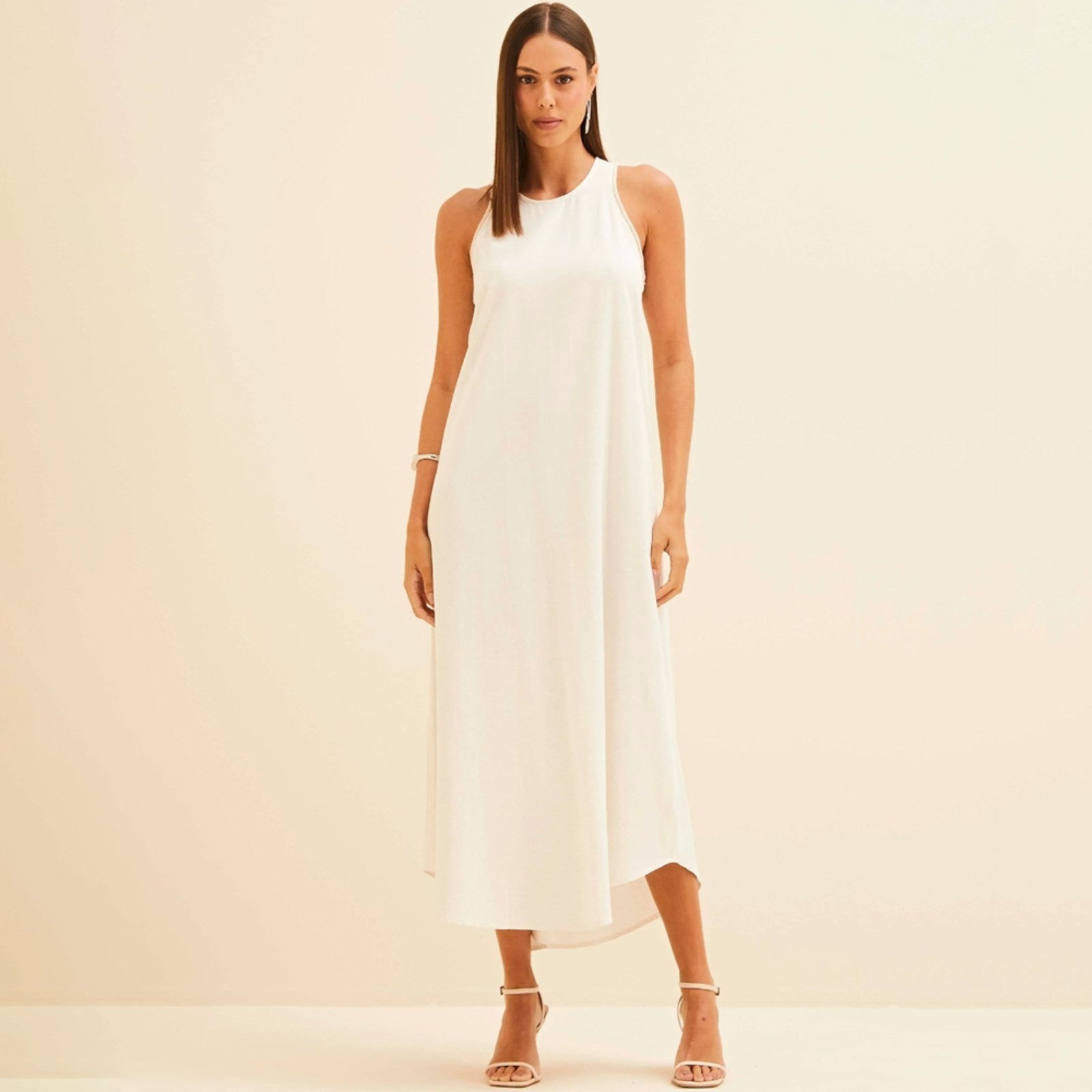 Imagem principal Vestido Mid Forum Confort Ve26 Off White Feminino Forum amarelo white