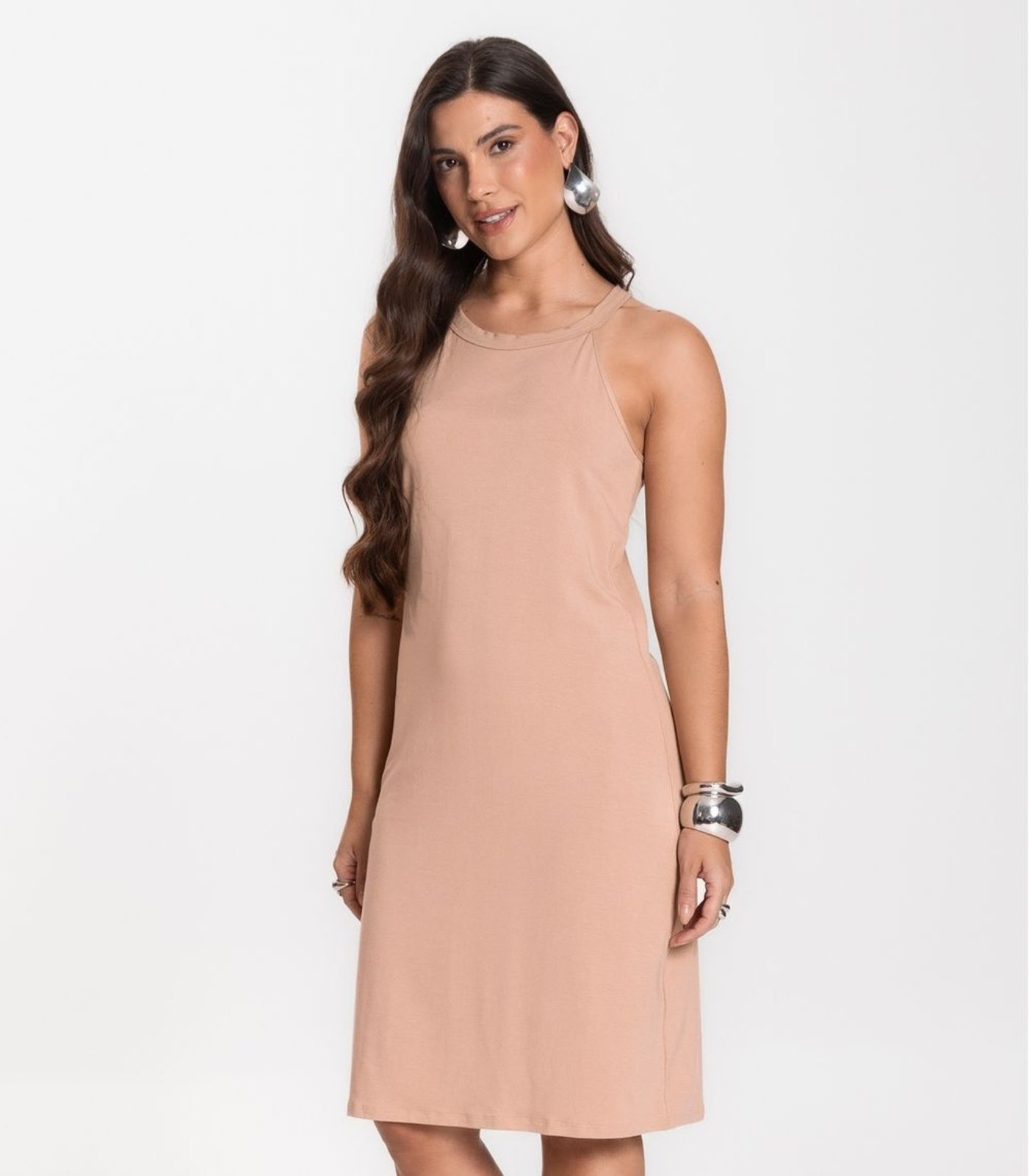 Imagem principal Vestido Feminino Infinita Cor Chocolate INFINITA COR marrom