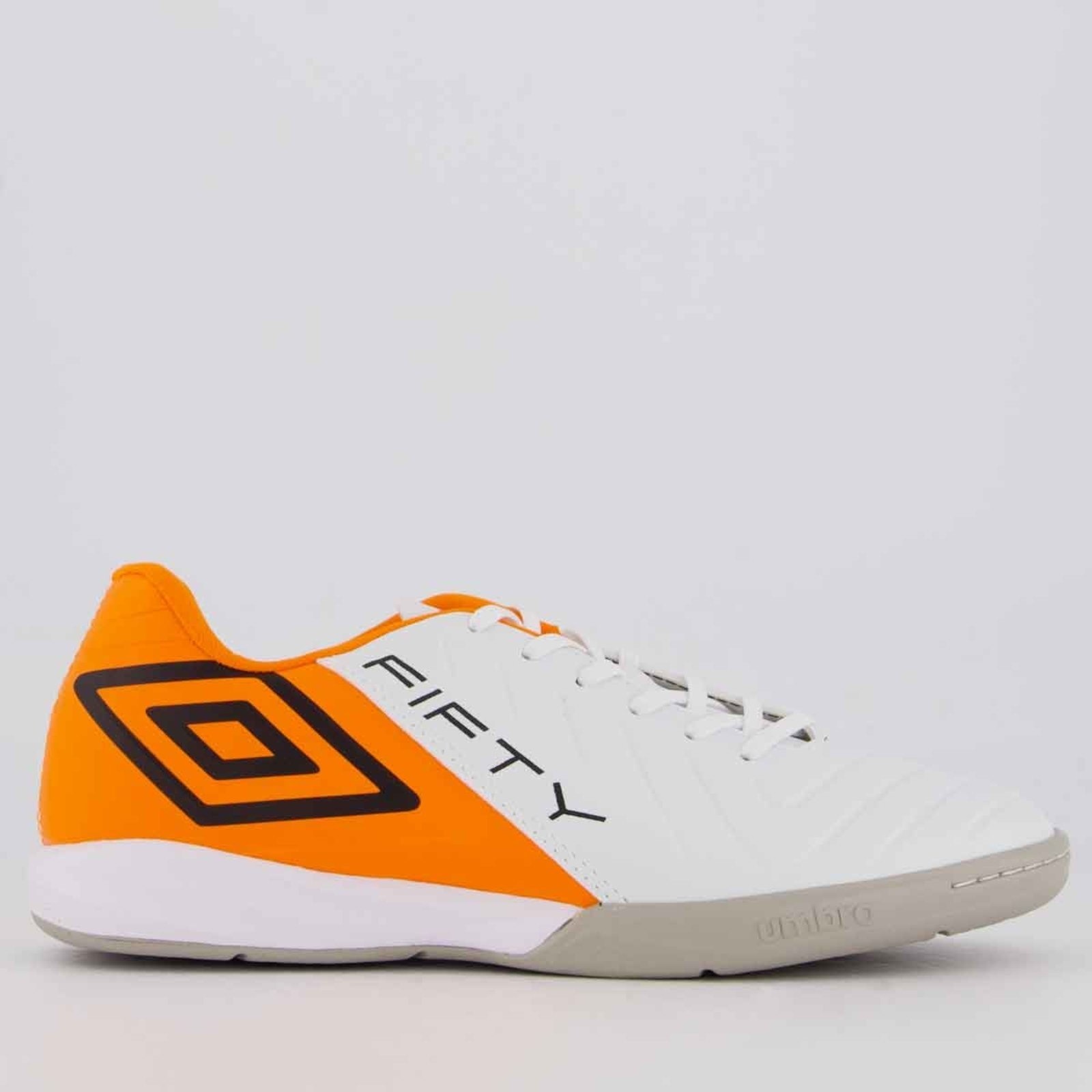 Imagem principal Chuteira Umbro Fifty VI Futsal Branca e Laranja Umbro branco