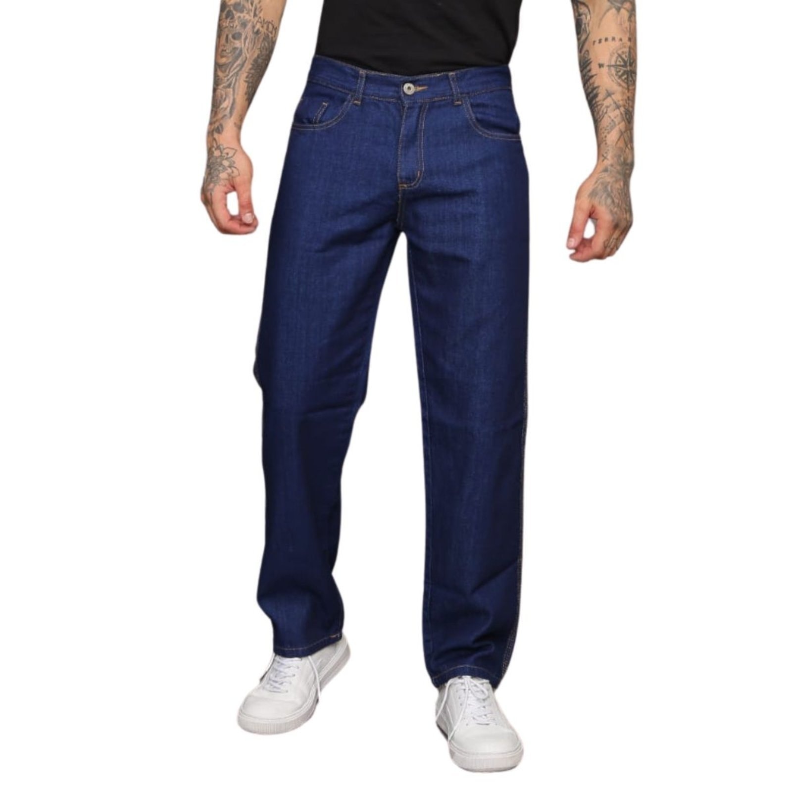 Imagem principal Calça Masculina Jeans Balão Escura Tradicional Jeans Loka azul/azul marinho