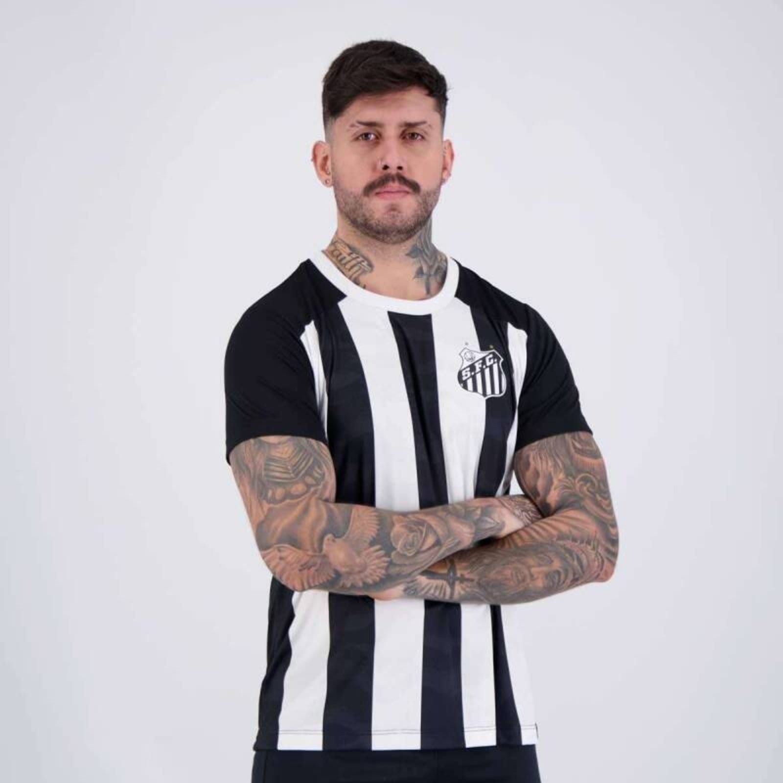 Camiseta Braziline Santos Matriz - Masculina branco