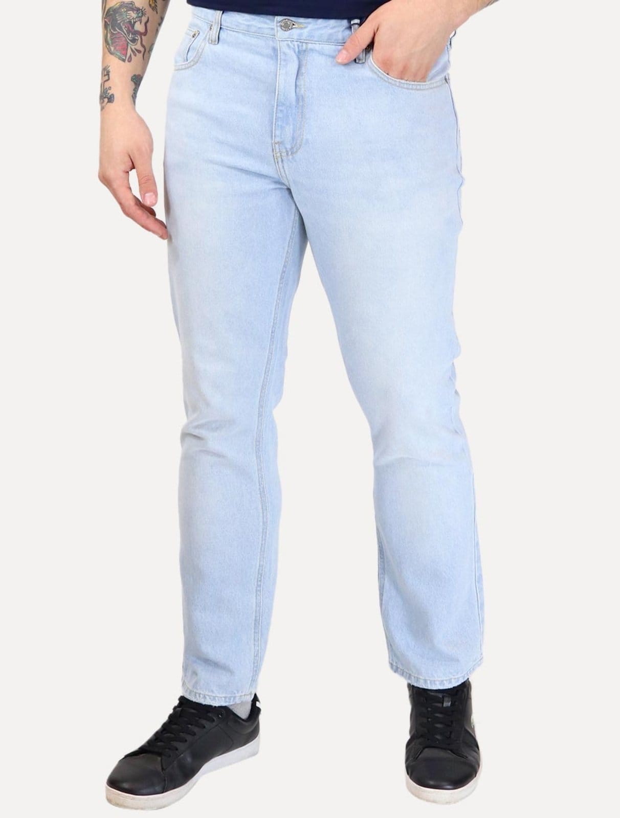 Calça Tommy Jeans Masculina Regular Straight Relaxed Ryan Claro