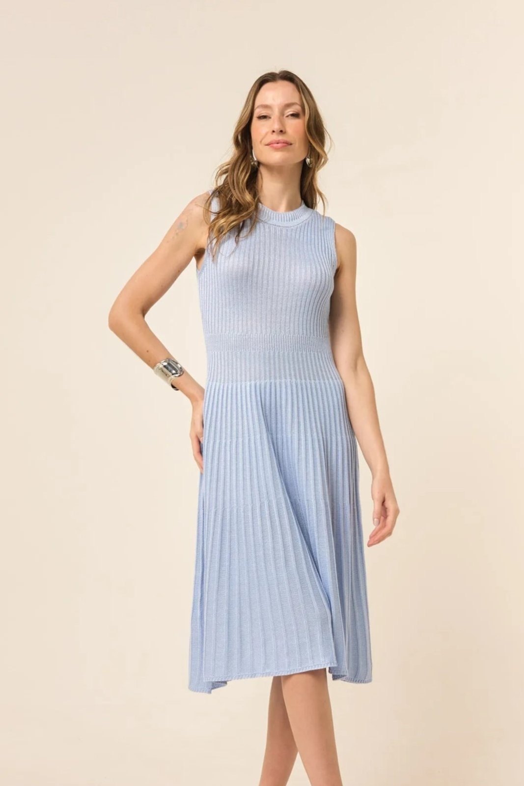 Imagem principal Vestido em Tricot Fabi Serenity VIC BRAND azul
