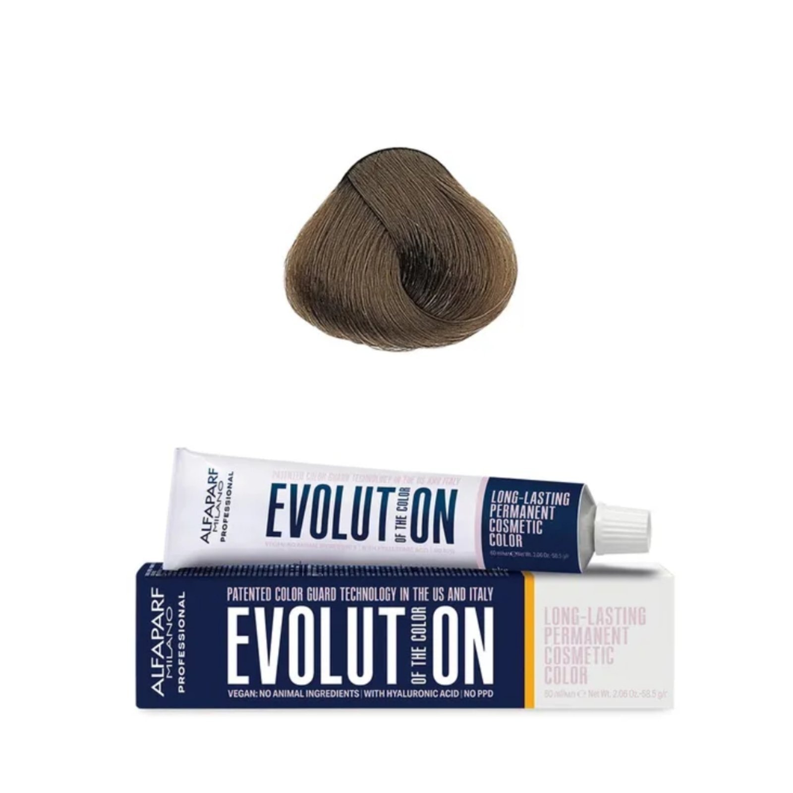 Imagem principal Coloração Alfaparf Milano Evolution Of The Color 7.31 Louro Médio Dourado Cinza Alfaparf incolor