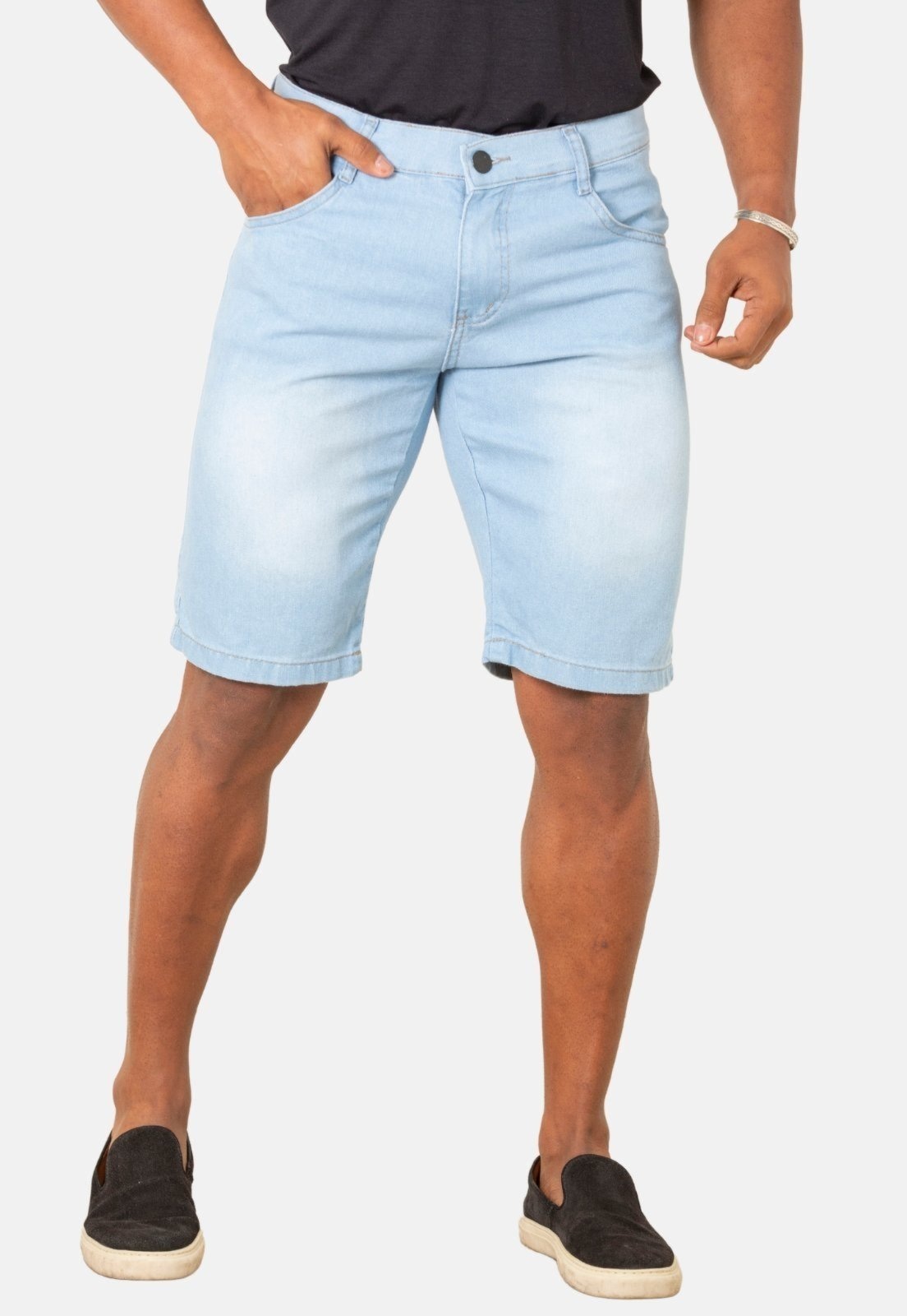 Imagem principal Bermuda Jeans Delavê Claro BOEN JEANS azul