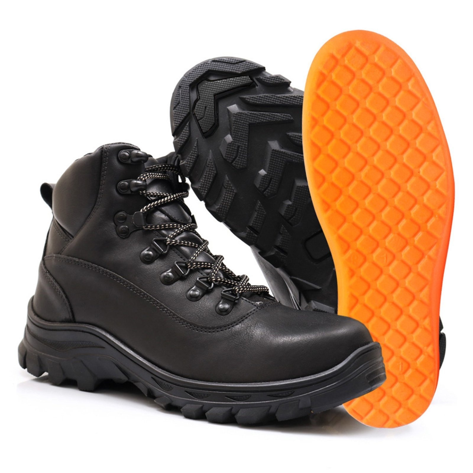 Imagem principal Bota Adventure Masculina Com Palmilha Gel Tenis Trilha Confortavel Resistente Preta BREDENI preto