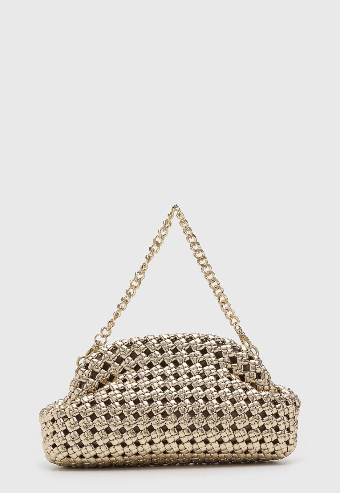 Bolsa Feminina Capodarte Trançada Ouro