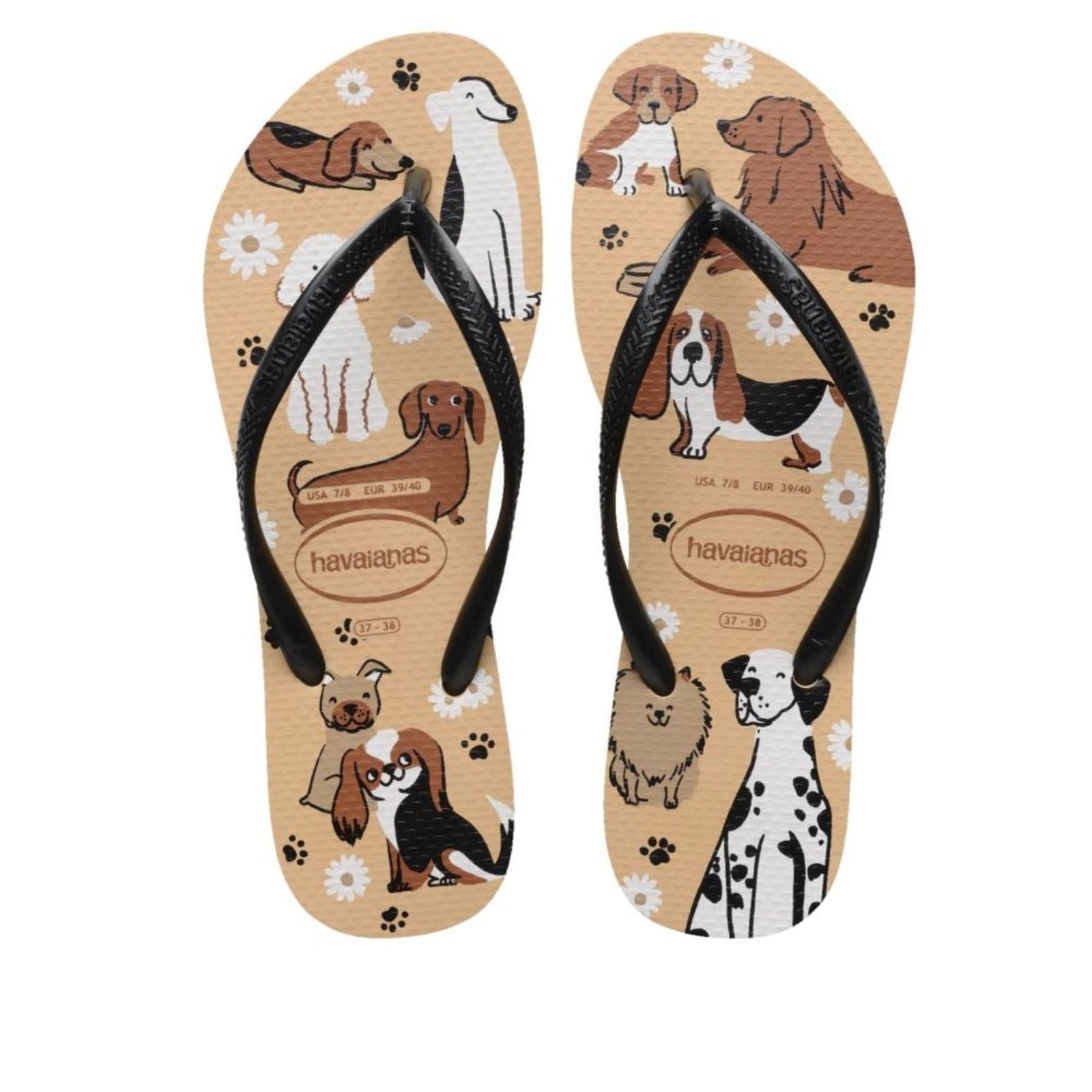 Chinelo Feminino Havaianas Pets Preto