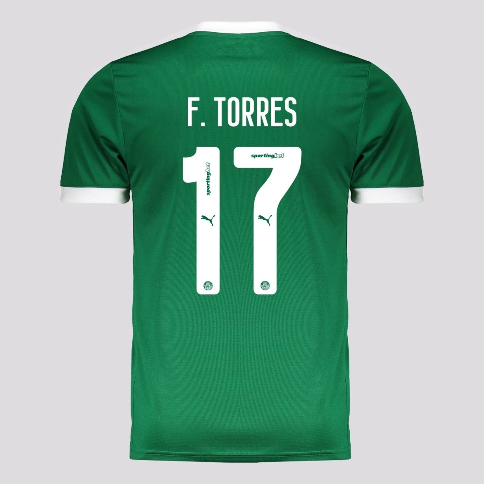 Imagem principal Camisa Puma Palmeiras I 2025 17 F. Torres Puma verde