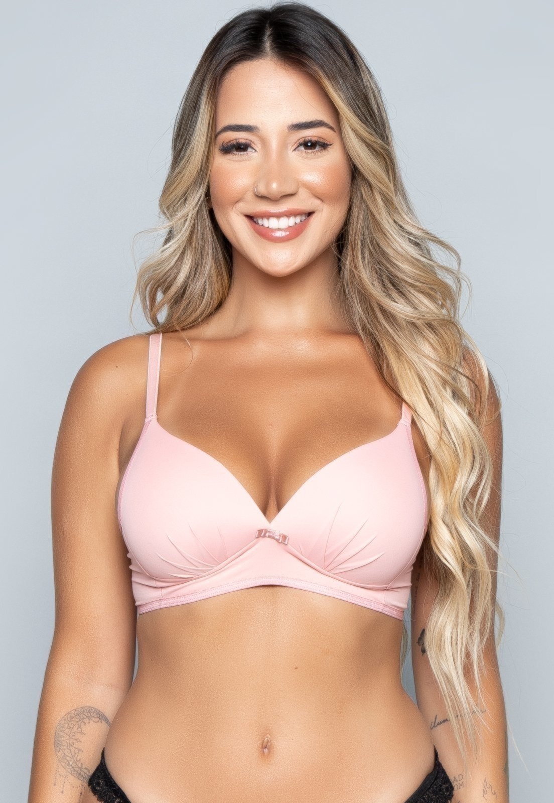 Imagem principal Sutiã Vekyo com Bojo Molinho Flex sem Arco Soft Claro Bella Fiore Modas rosa