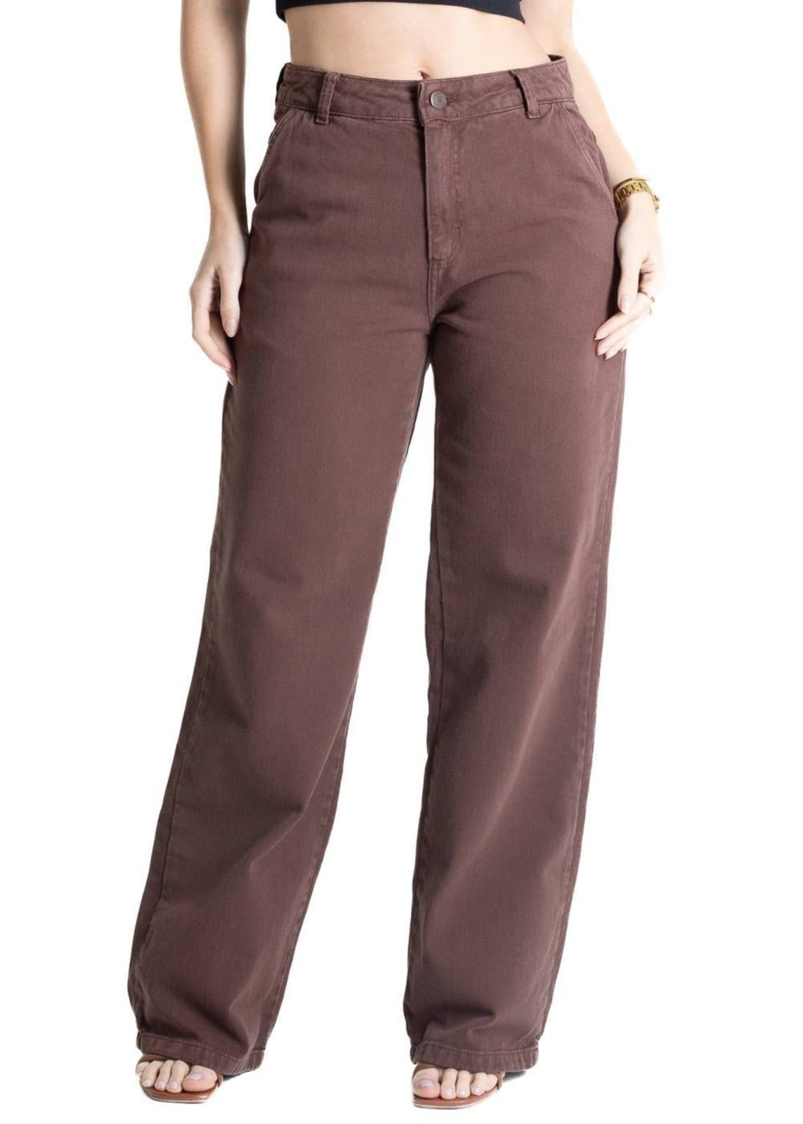 Calça Sarja Sawary Wide Leg - 281142