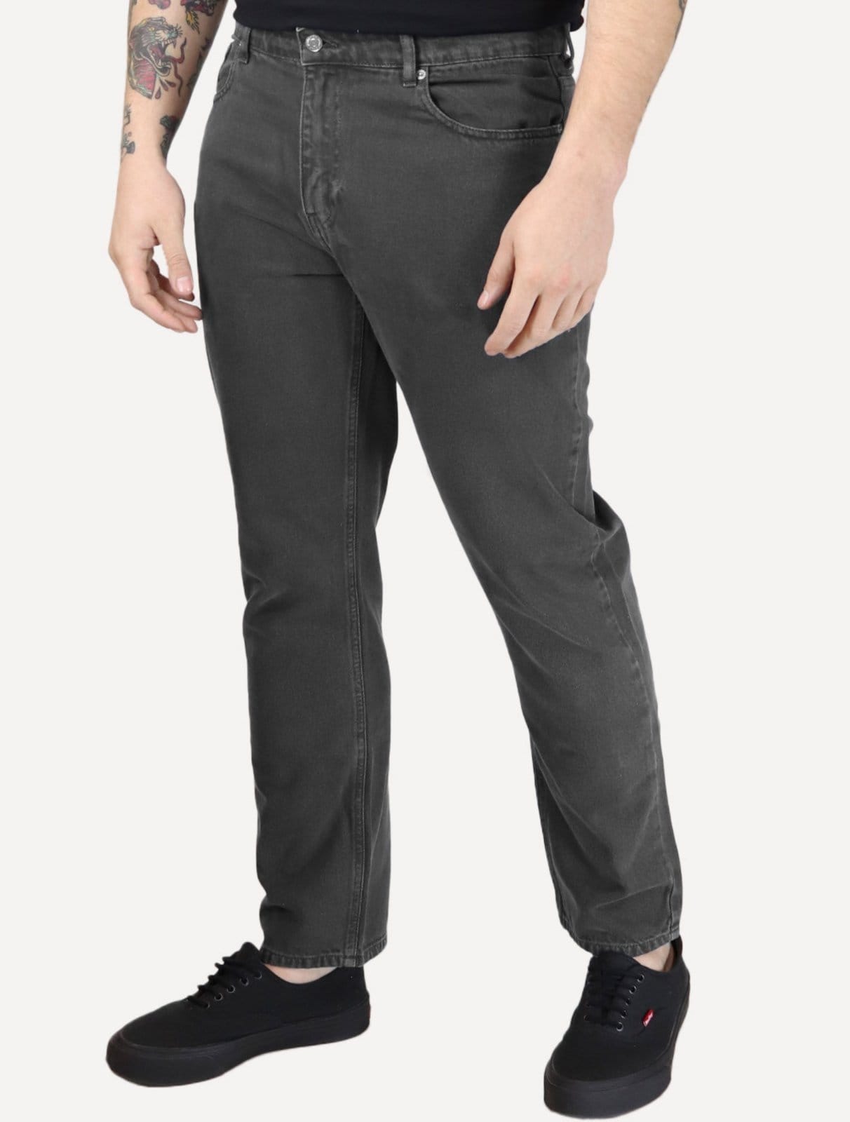 Calça Tommy Jeans Masculina Regular Straight Relaxed Ryan Preta