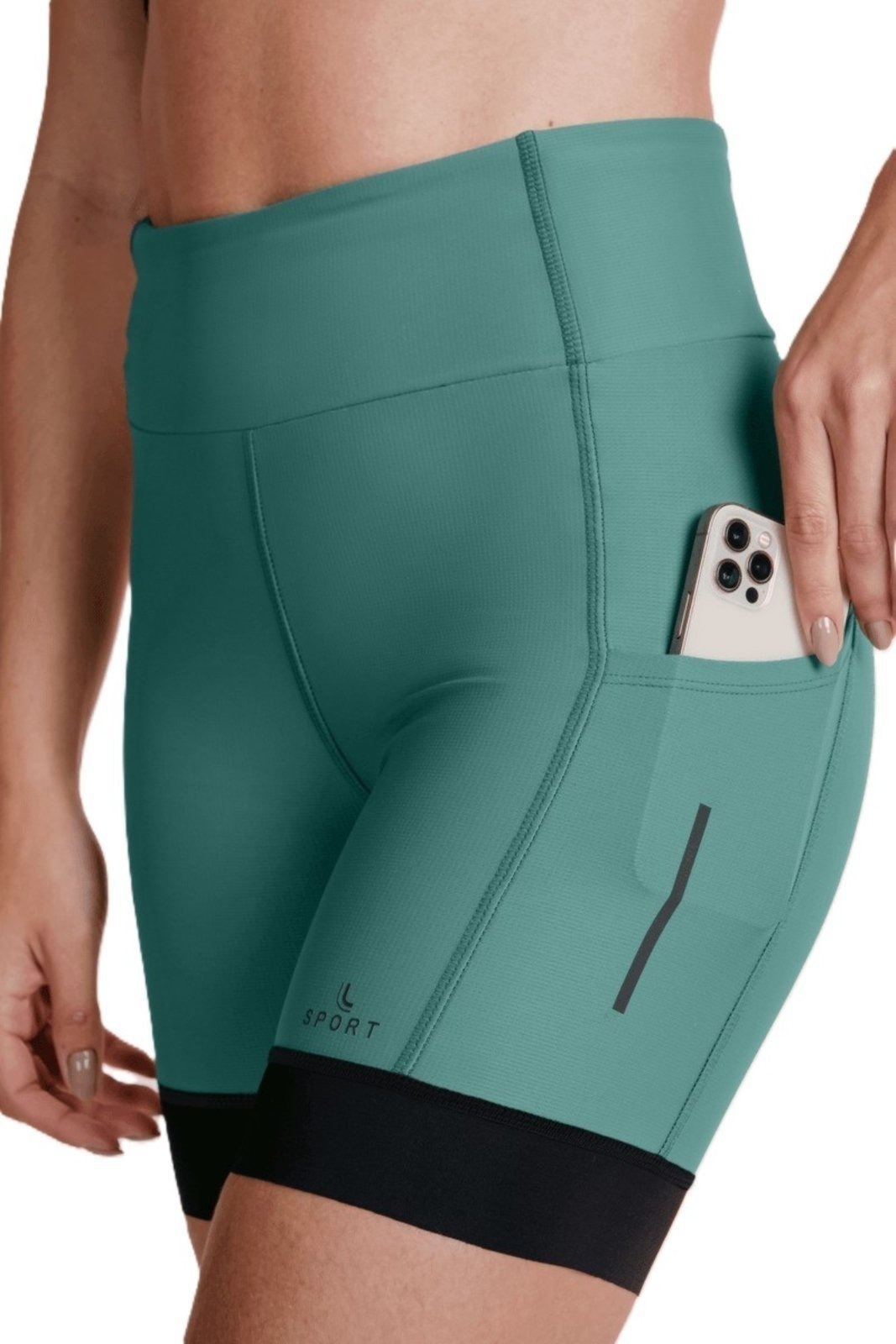 Imagem principal Bermuda Feminina Lupo Run 7 Pockets Curta Lupo verde