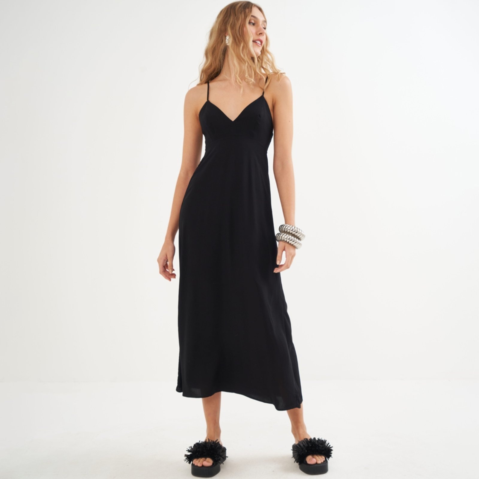 Imagem principal Vestido Super Mid Colcci Alças Pr26 Feminino Colcci preto