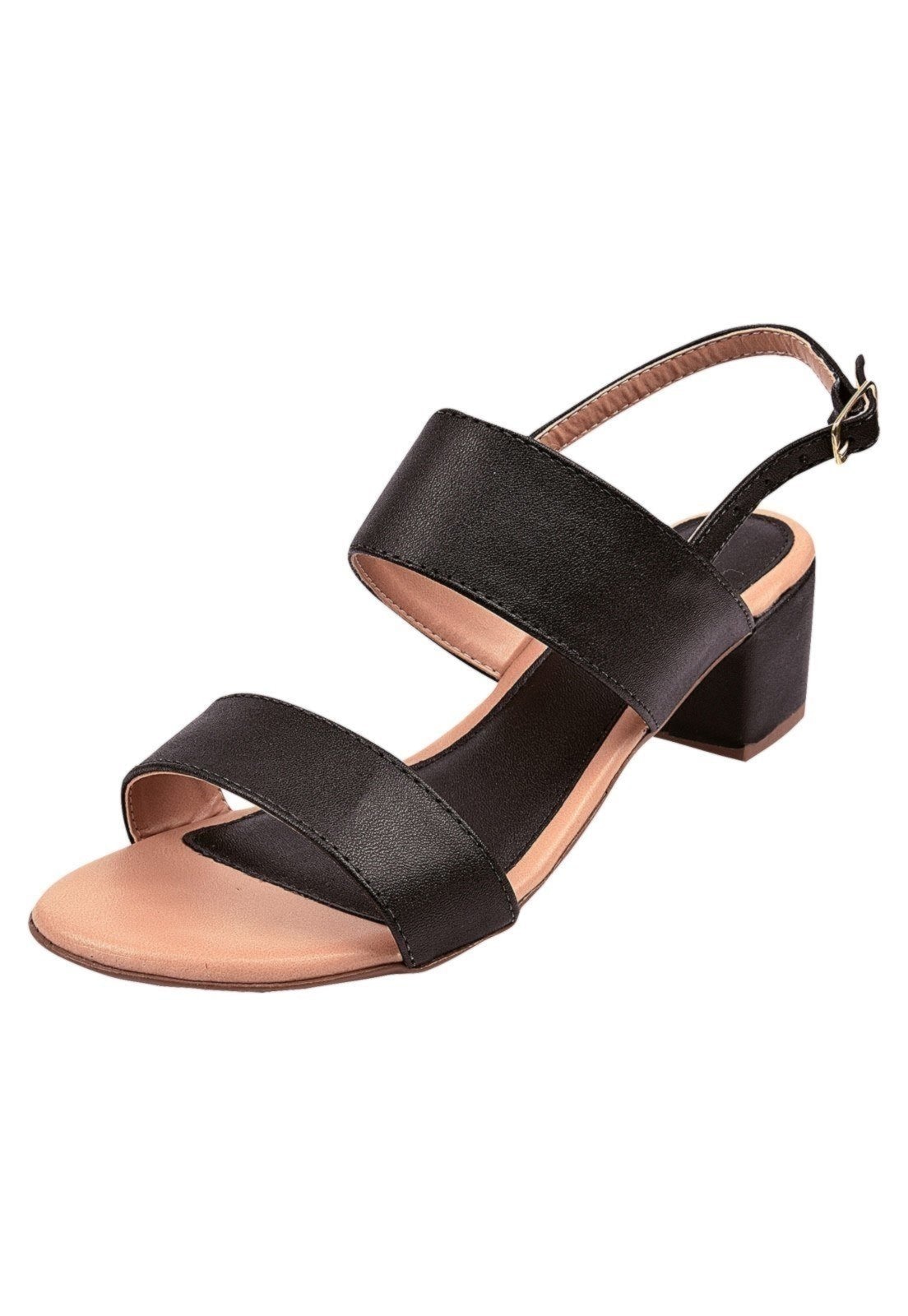 Imagem principal Sandália Donna santa Tradicional Lisa Fosca Preta Donna Santa preto