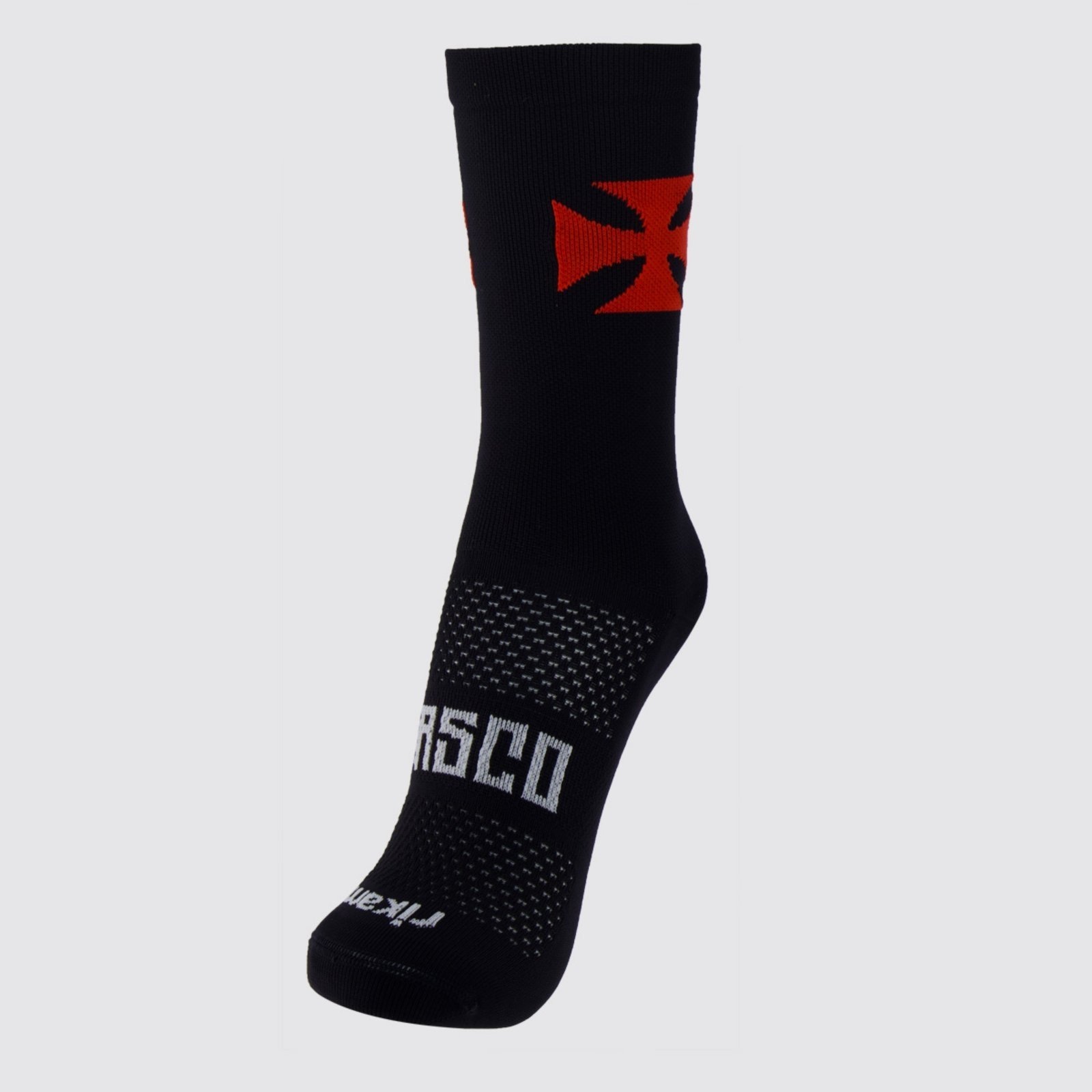 Imagem principal Meia Vasco Performance Feminina Preta, Vermelha e Branca Rikam preto