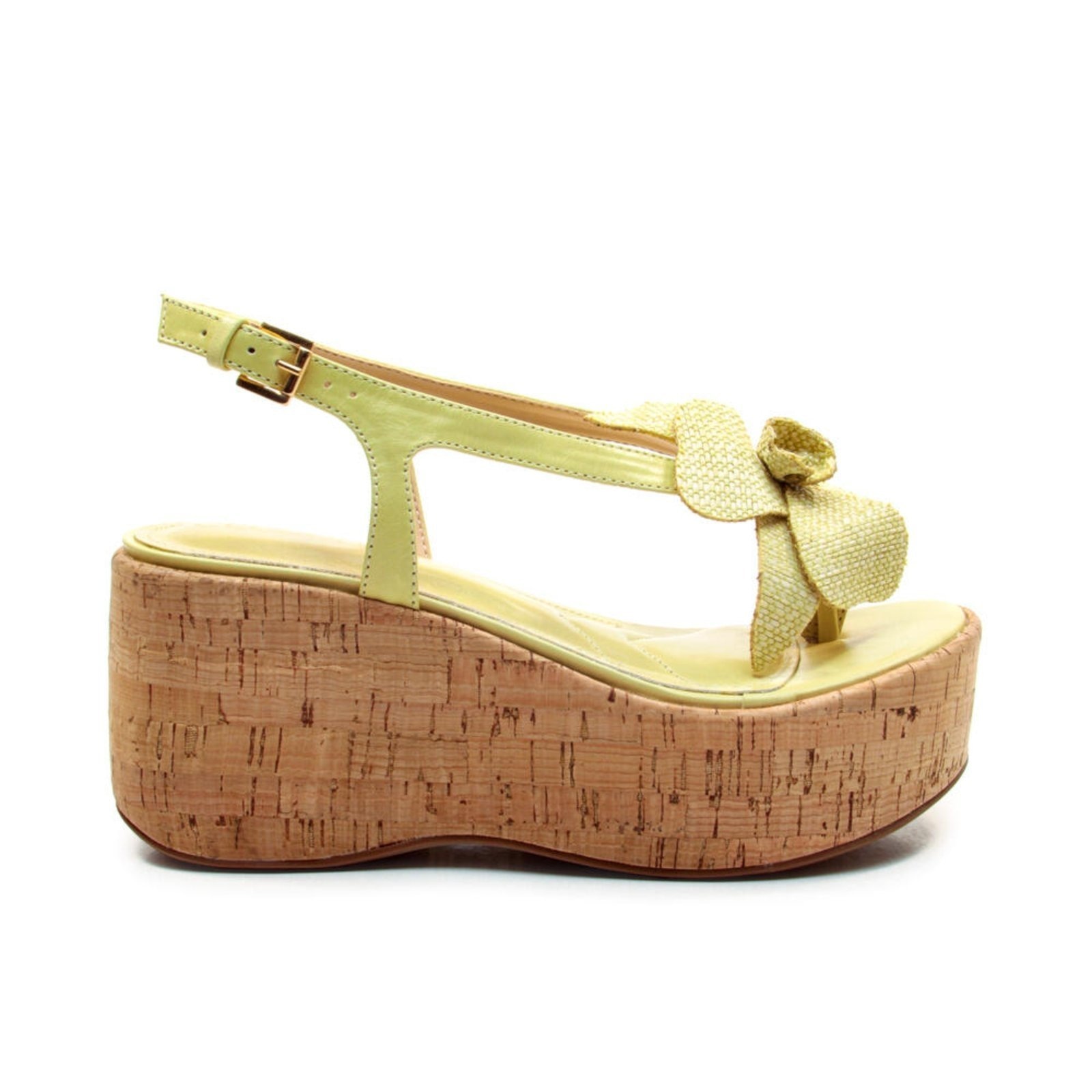 Imagem principal Sandália Couro Anabela Cecconello 2793002-2 Cecconello verde