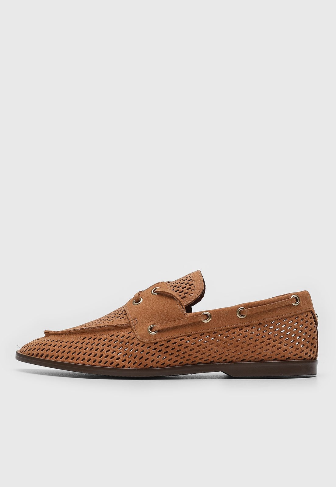 Imagem principal Mocassim Feminino Capodarte Recortes Vazados Capodarte caramelo