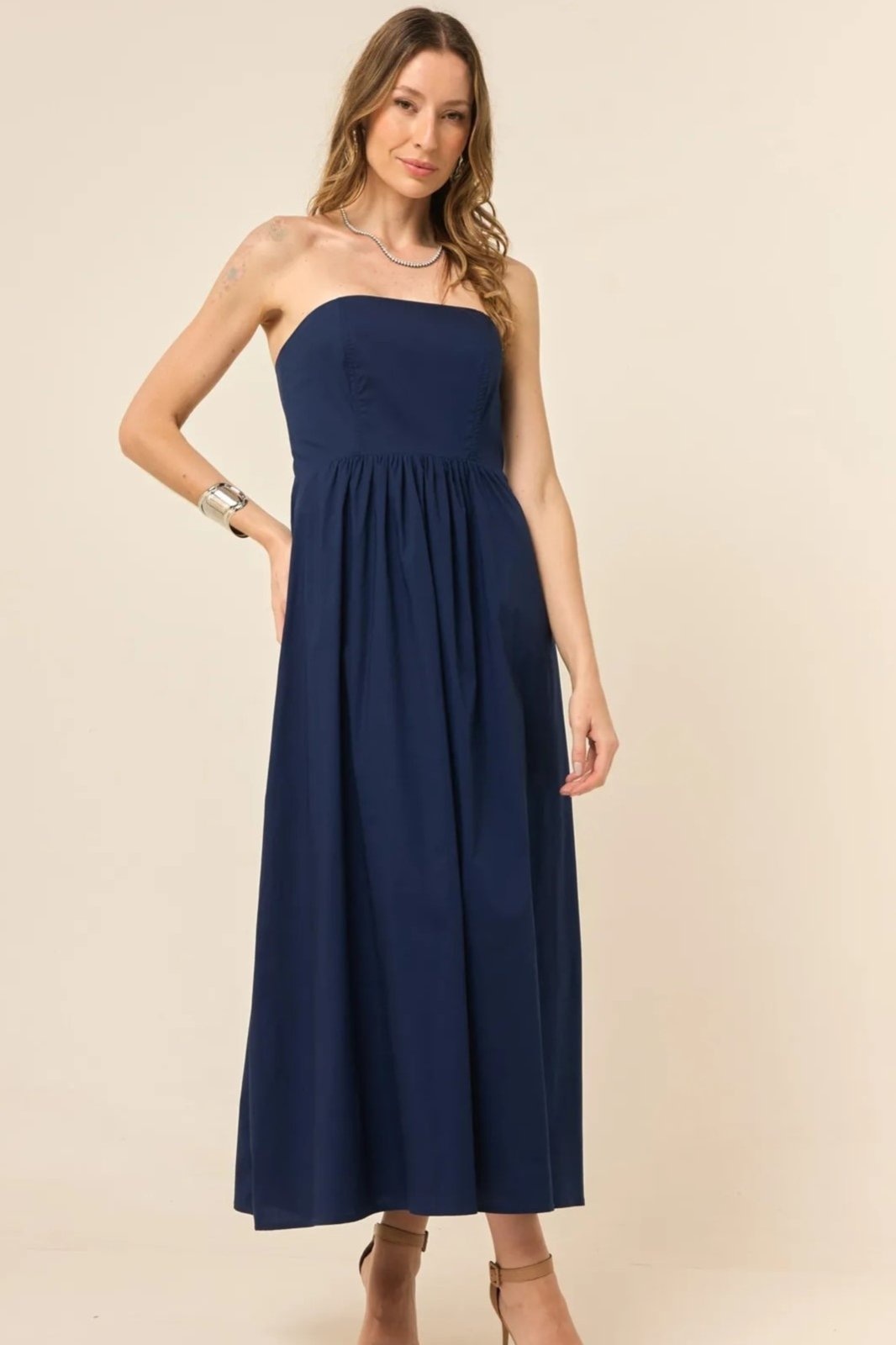 Imagem principal Vestido Aurora Tomara Que Caia VIC BRAND azul marinho