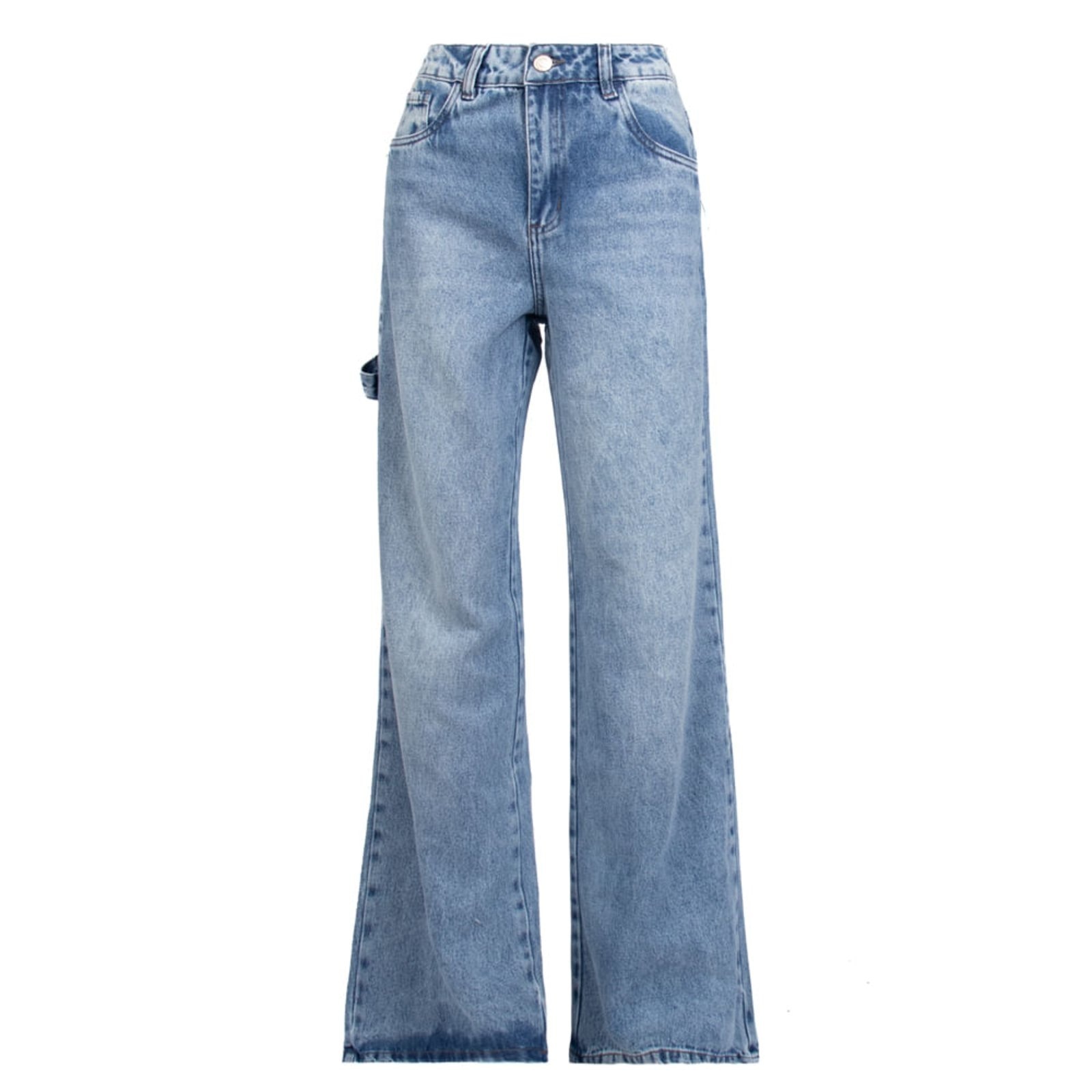 Imagem principal Calça Jeans Feminina Sawary Wide Leg Estonado Sawary azul