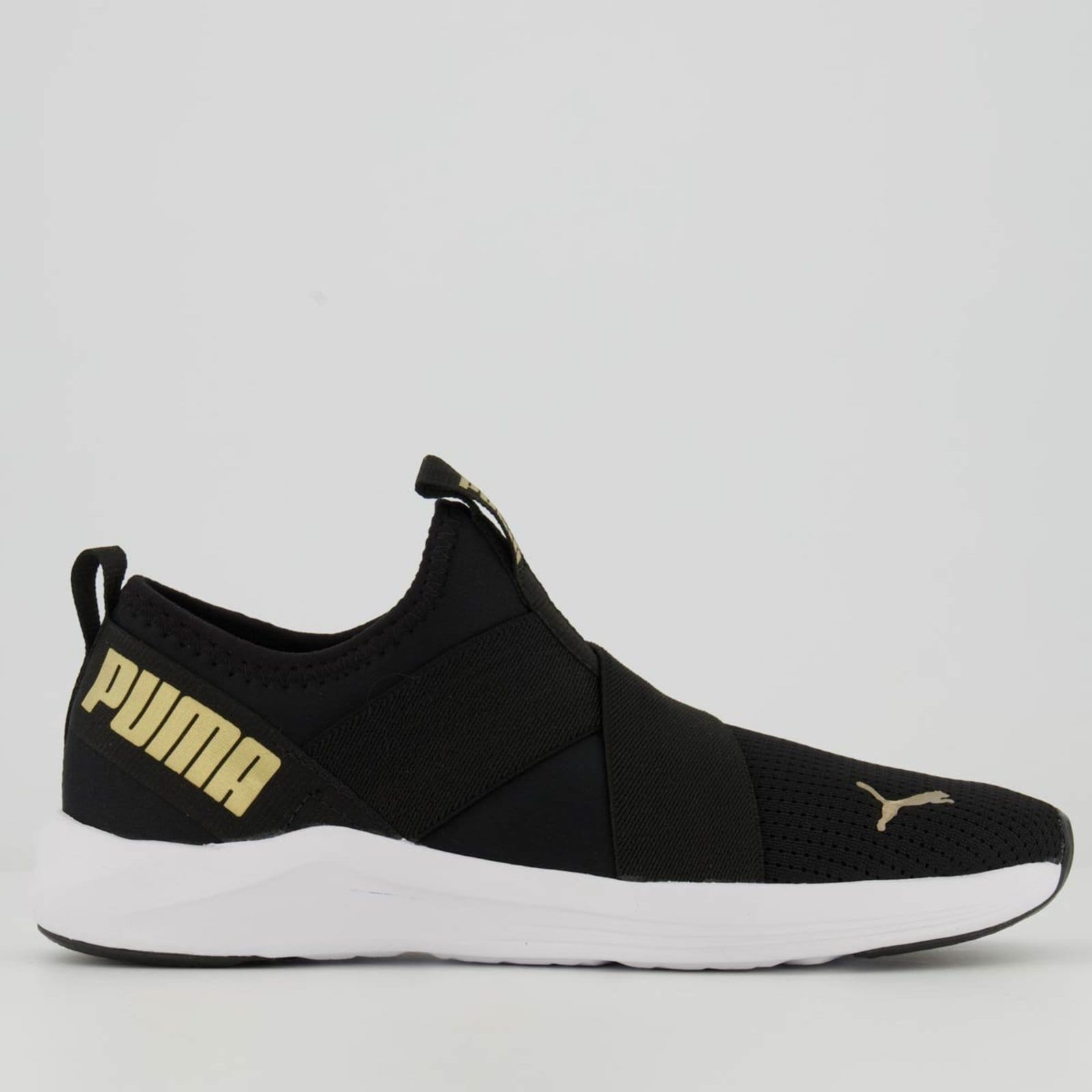 Tênis Puma Prowl Slip On BDP Feminino e Dourado