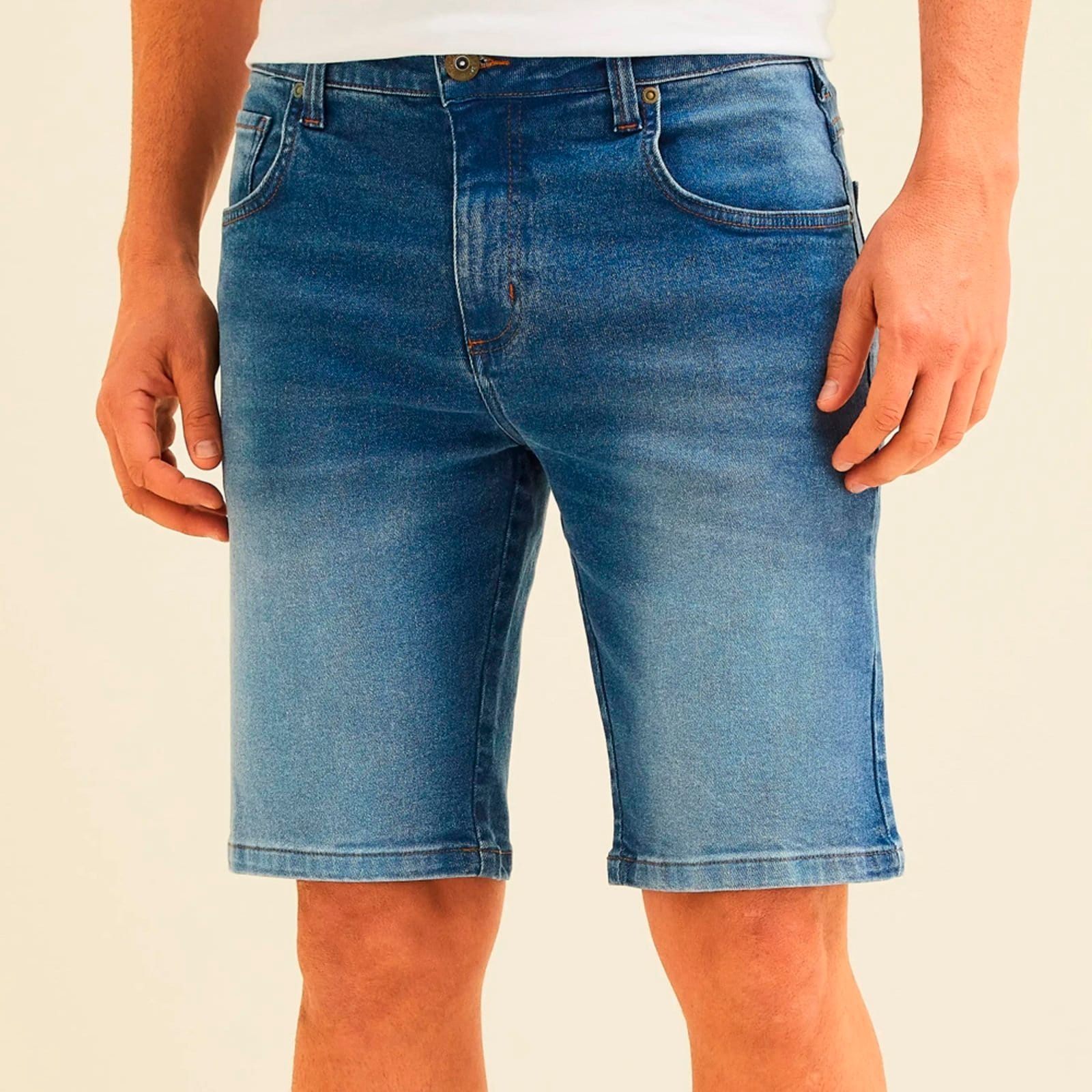 Bermuda Jeans Forum Paul Slim Ve26 Masculino