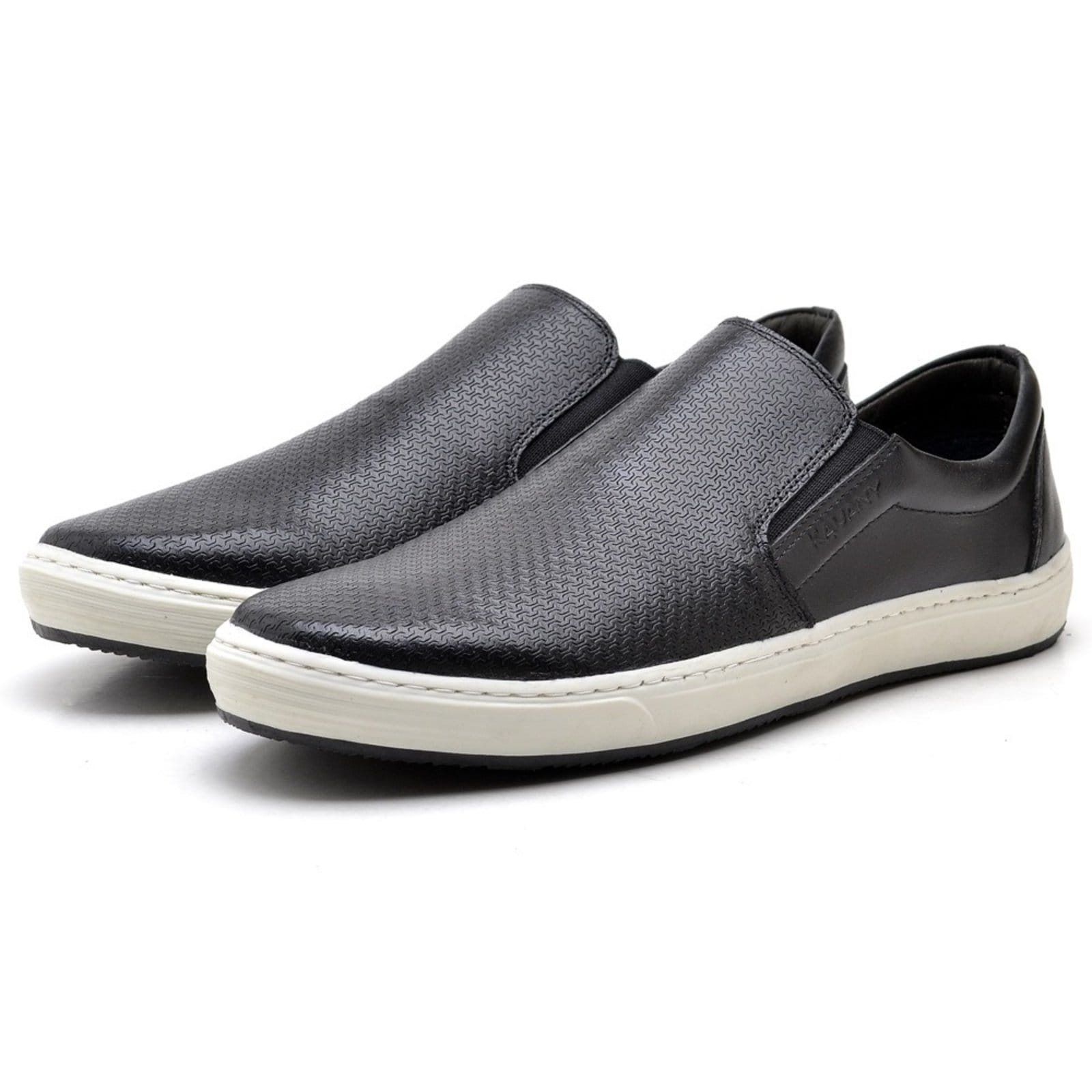 TÊNIS SAPATENIS SLIP-ON MASCULINO CASUAL Couro, MODELO 3100