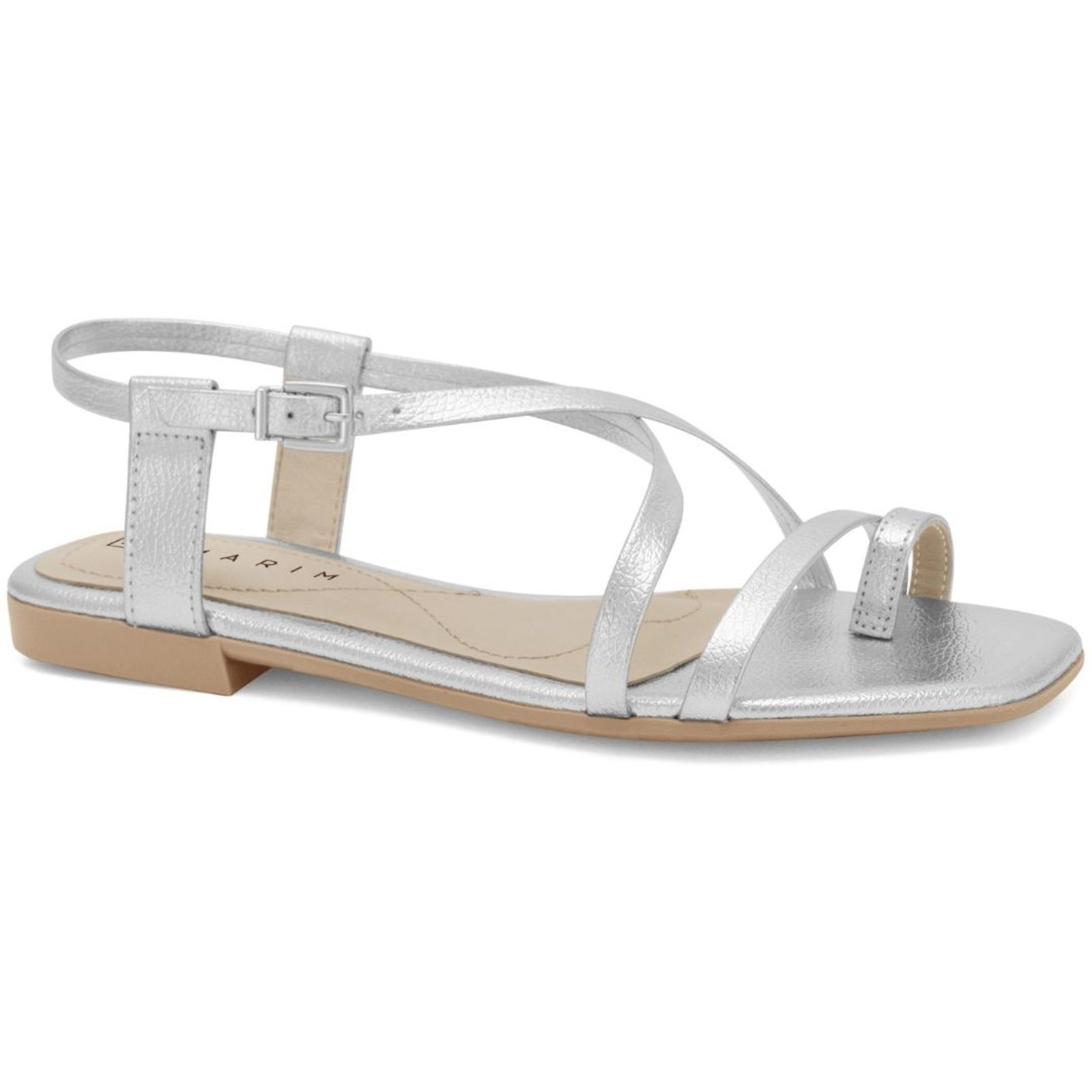 Imagem principal Sandália Feminina Rasteira Ramarim 2425205-1 RAMARIM prata