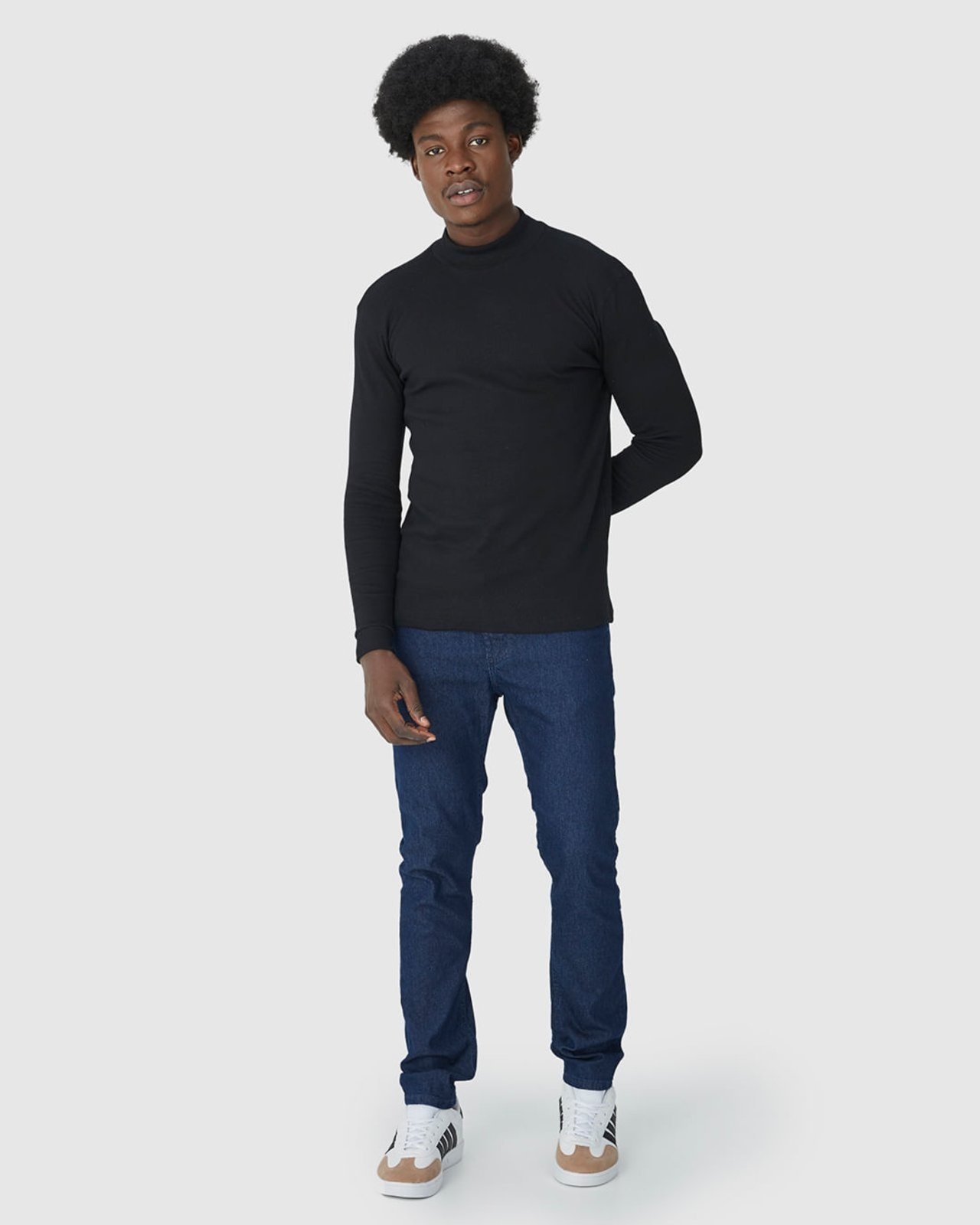 Imagem principal Calça Slim Masculina Cintura Média Em Flex Jeans Malwee azul