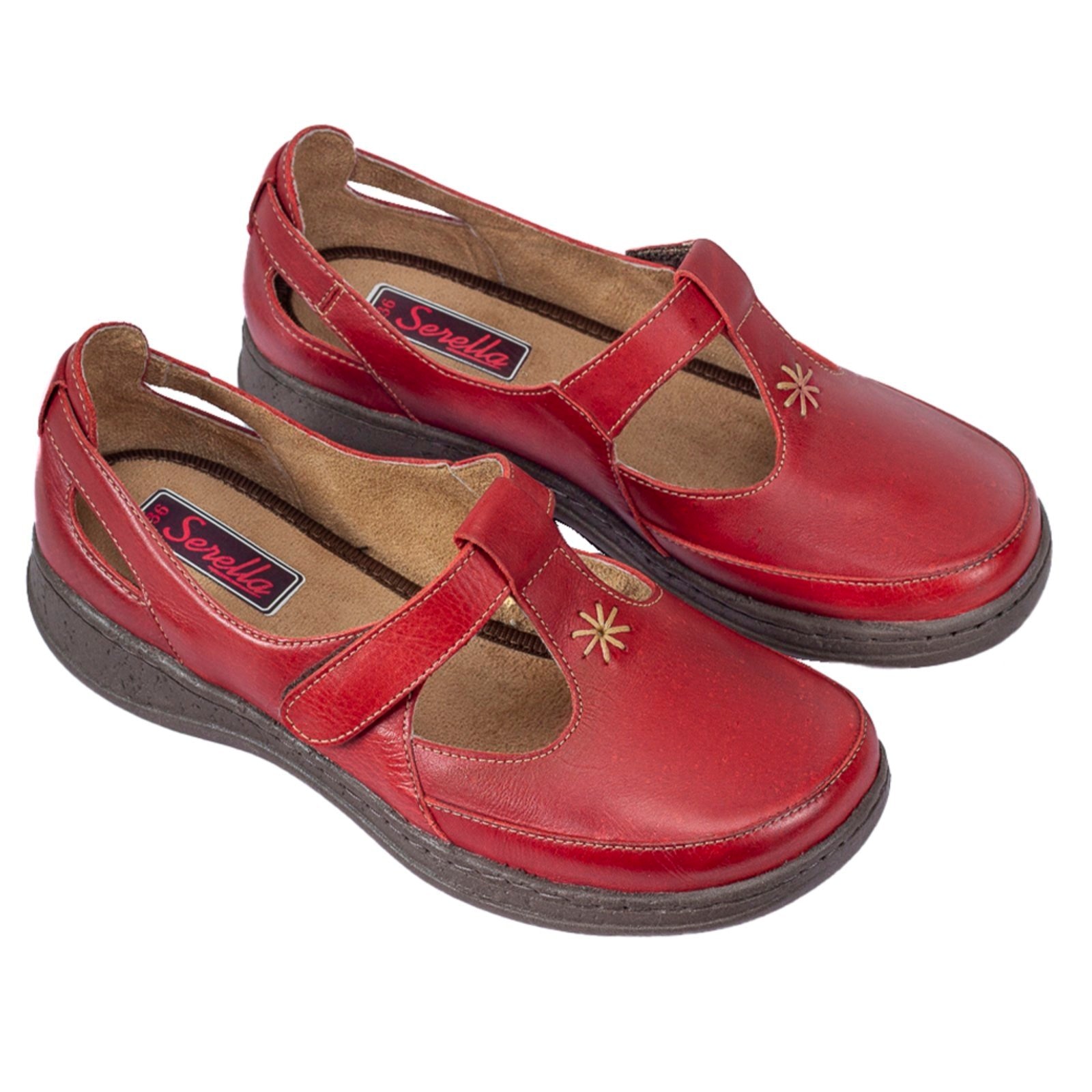 Imagem principal Sapato Boneca Serella Retrô Conforto Couro Lolita Serella vermelho