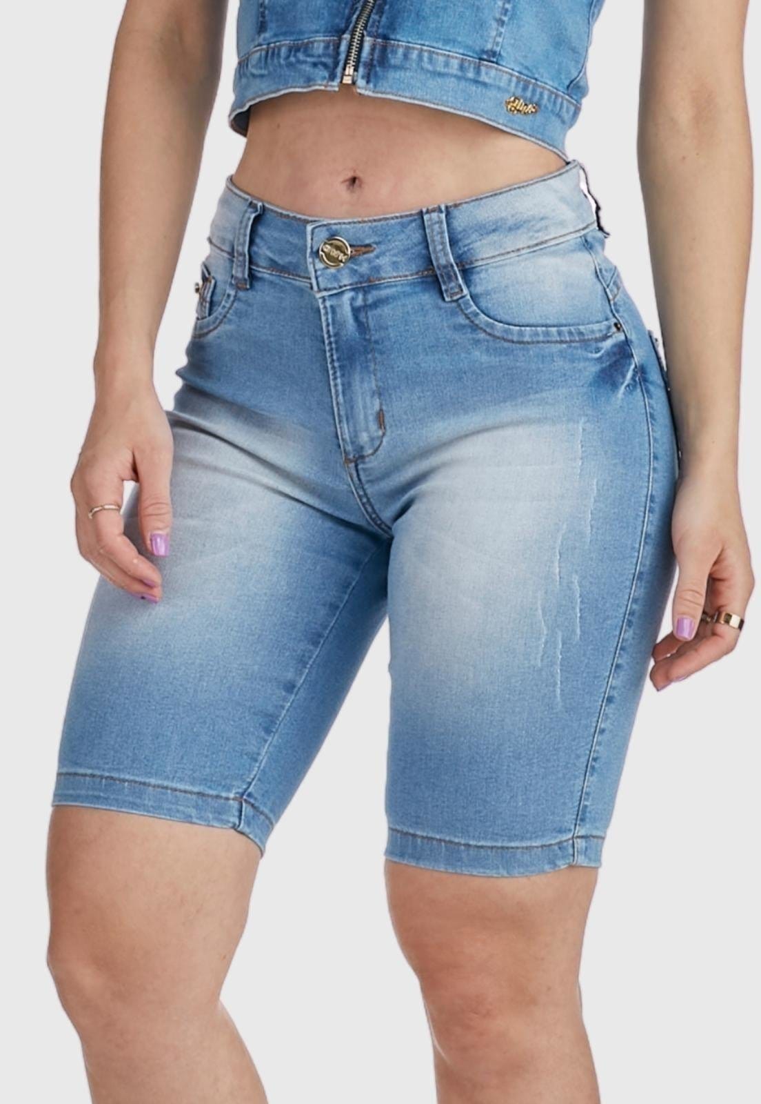 Bermuda Jeans HNO Jeans Hot Pants Comfort Plus