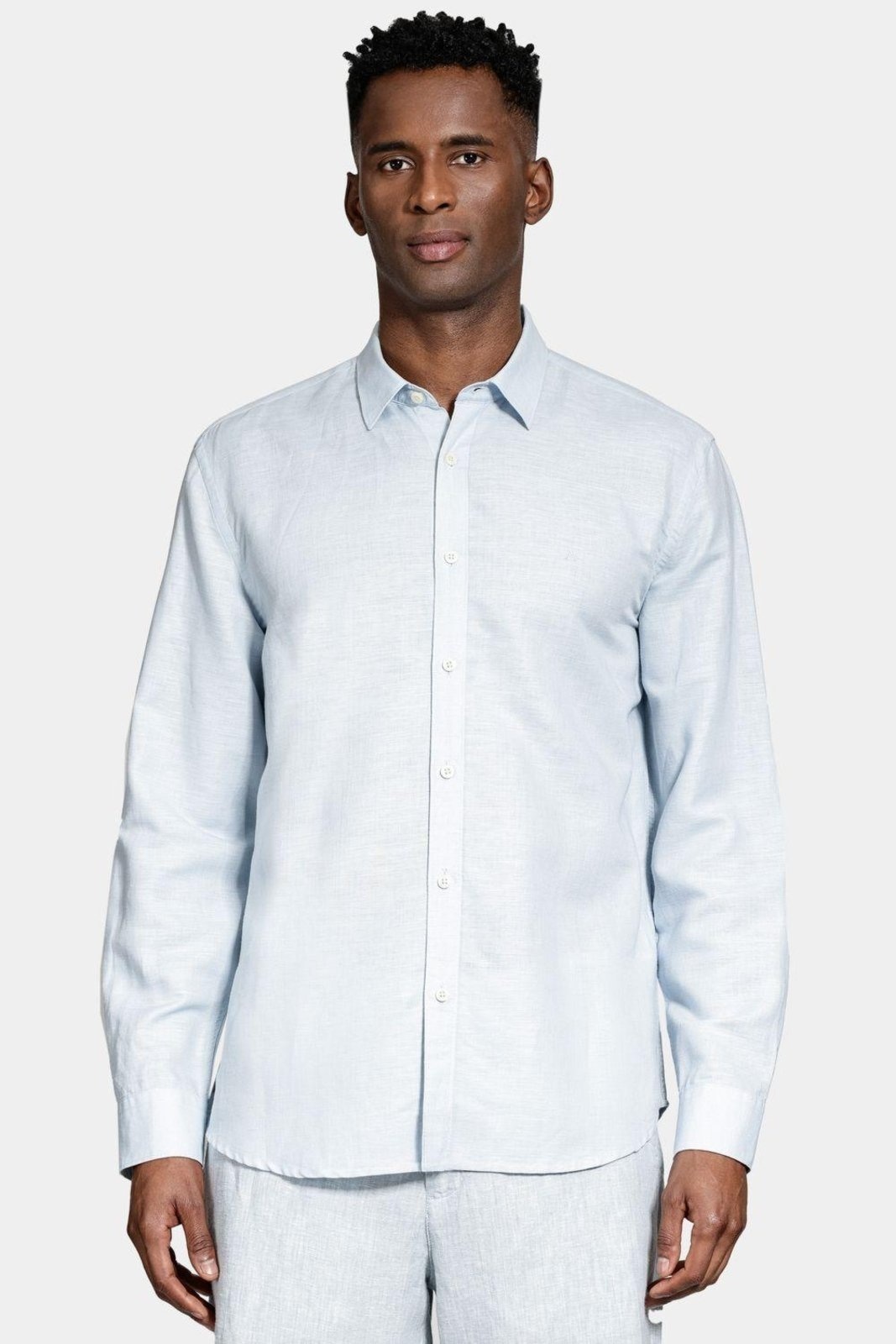 Imagem principal Camisa Aramis Manga Longa Regular Linho Claro Aramis azul