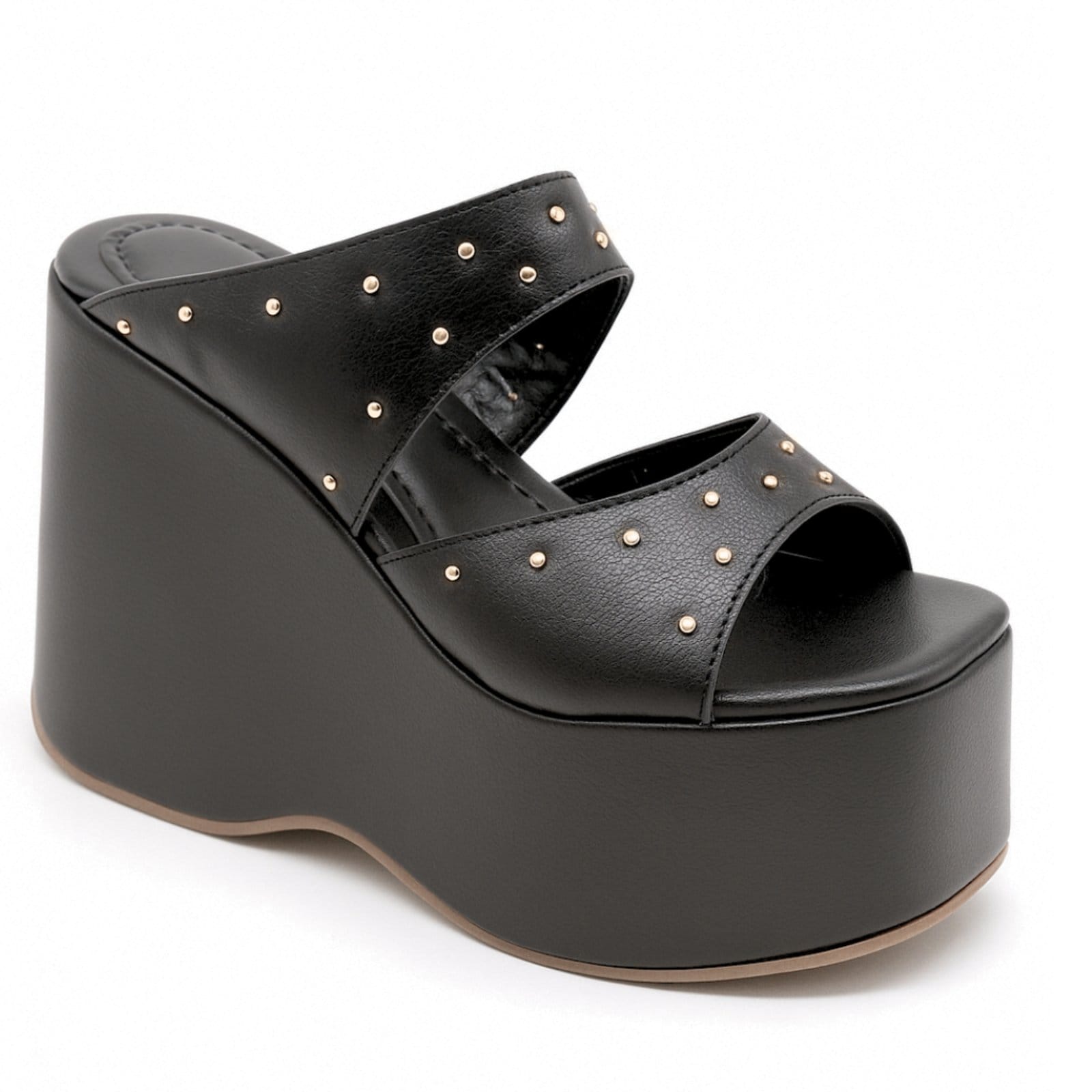 Sandália Feminina Anabela Aberta Floter Plataforma Alta 182179