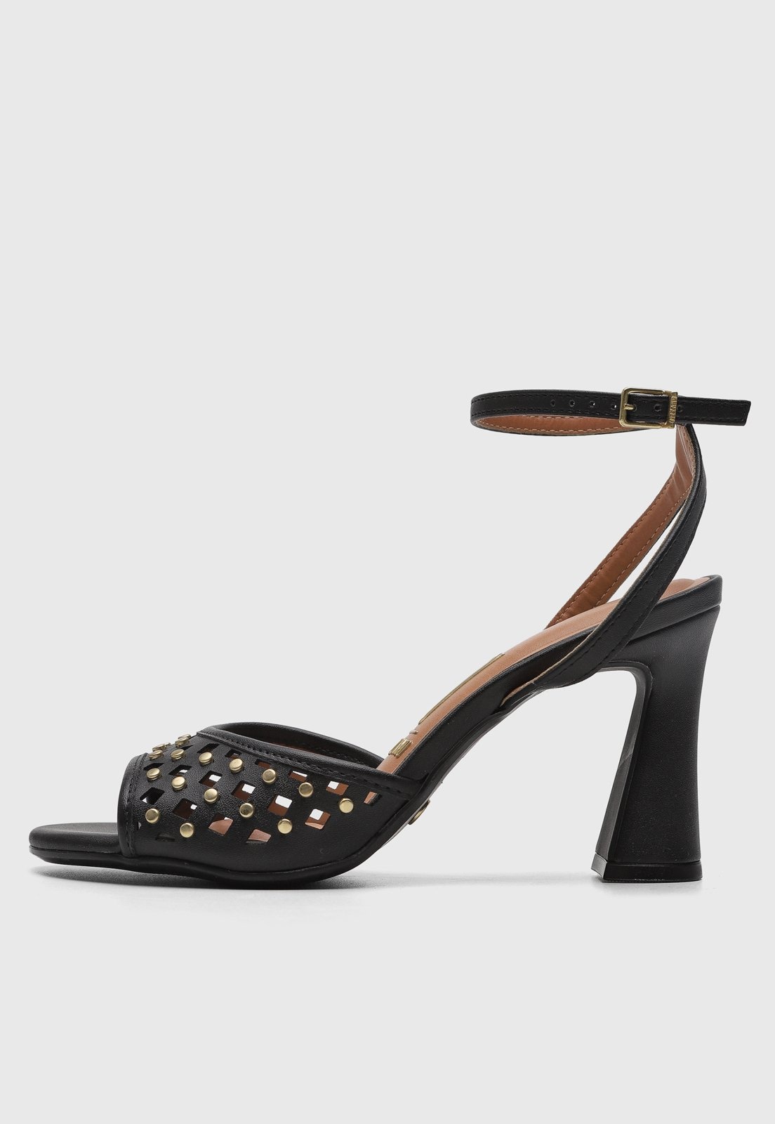 Imagem principal Sandália Feminina Vizzano Salto Alto com Tachas Preta VIZZANO preto